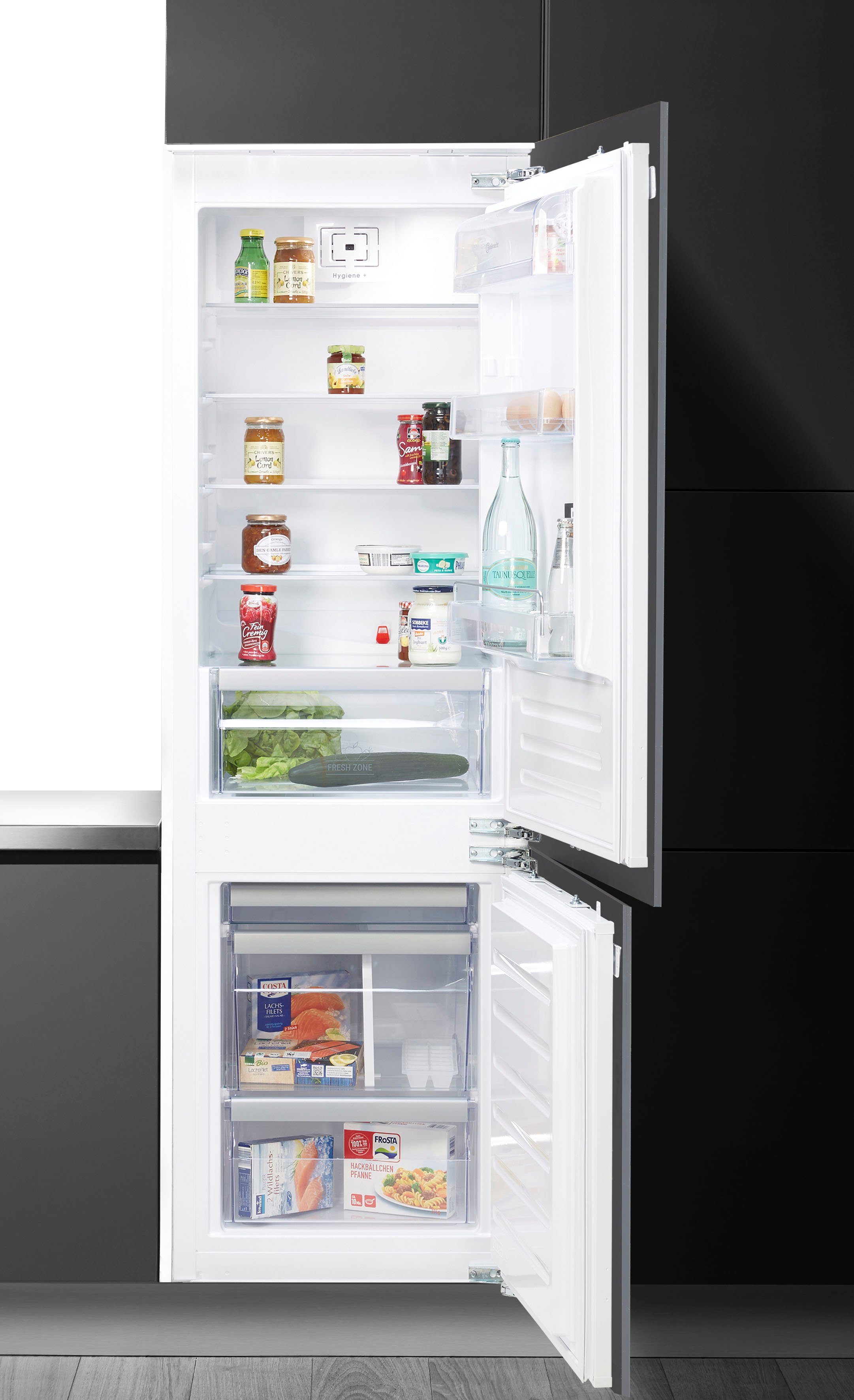 BAUKNECHT Inbouw koel-vriescombinatie KGIL 180F2 P, 177 cm x 55,7 cm
