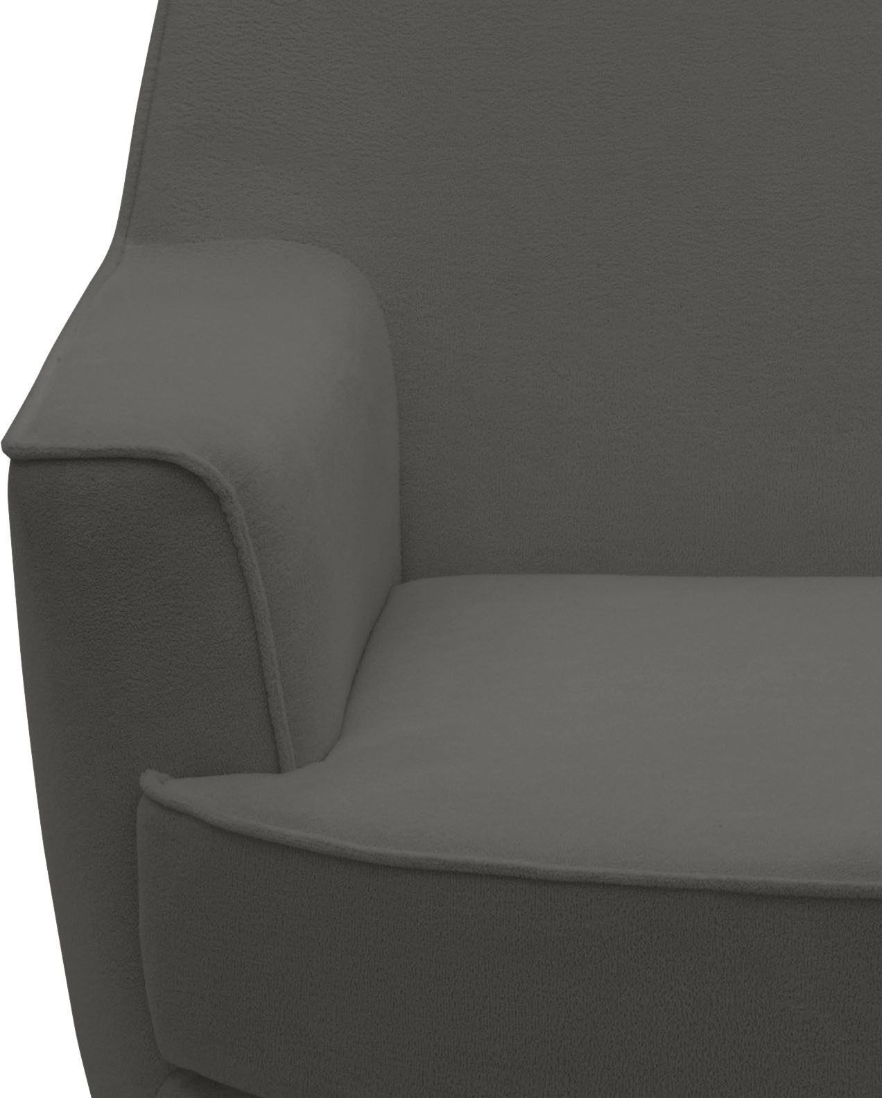 INOSIGN Draaibare fauteuil HETTY, draaistoel met schommelfunctie, leesstoel in cord en microvezel (1 stuk)