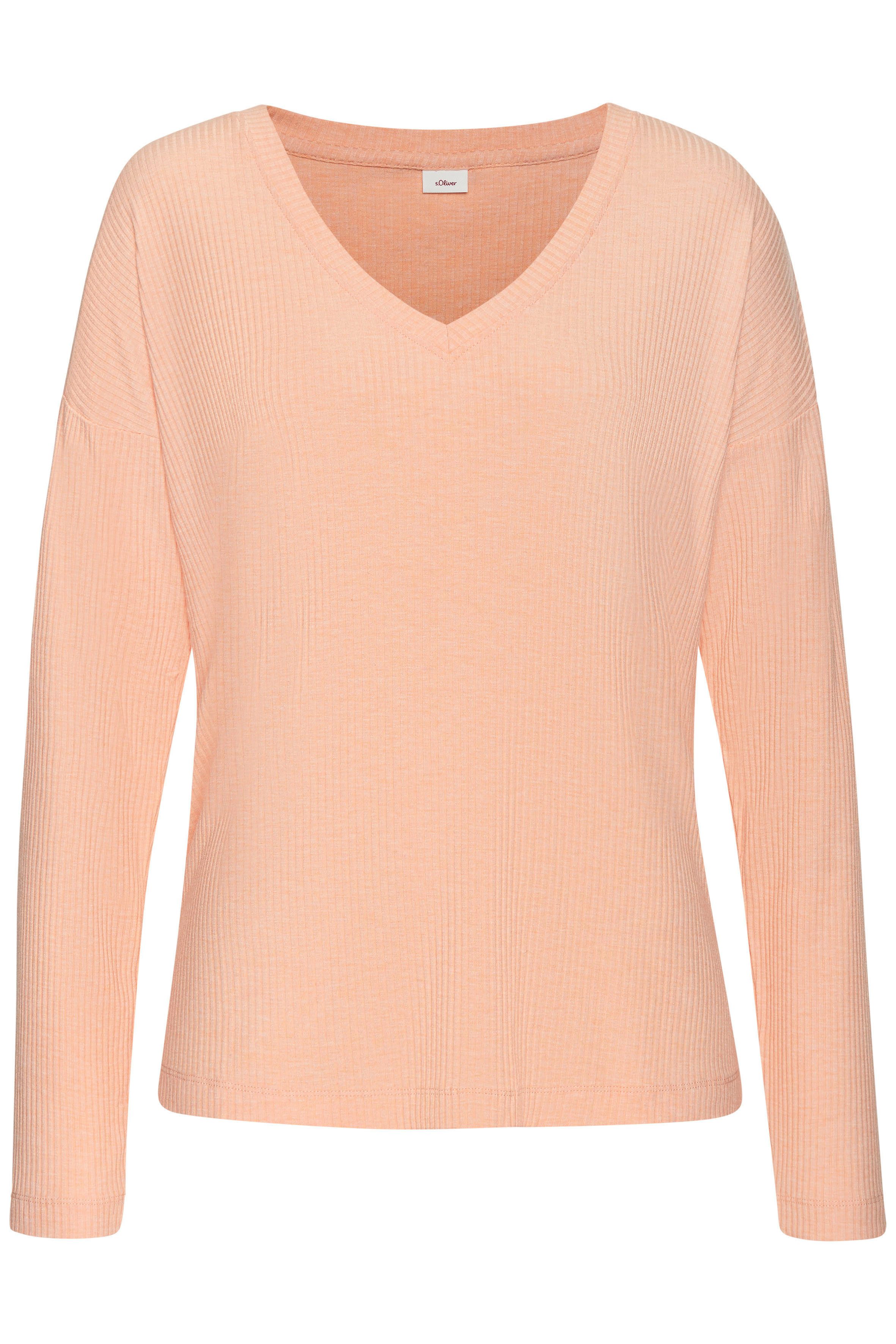s.Oliver RED LABEL Beachwear Pyjama top Ribbenstof