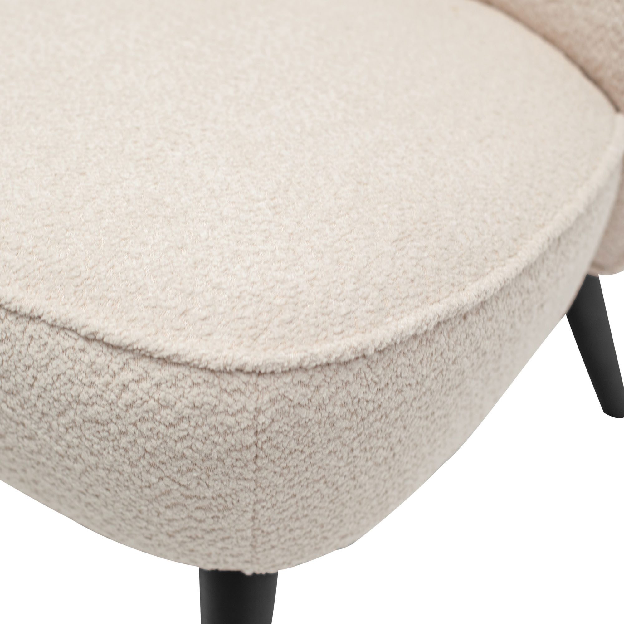 WOOOD Fauteuil Sara zacht gepolsterd, 4-poots onderstel, h 71 cm x b 59 cm