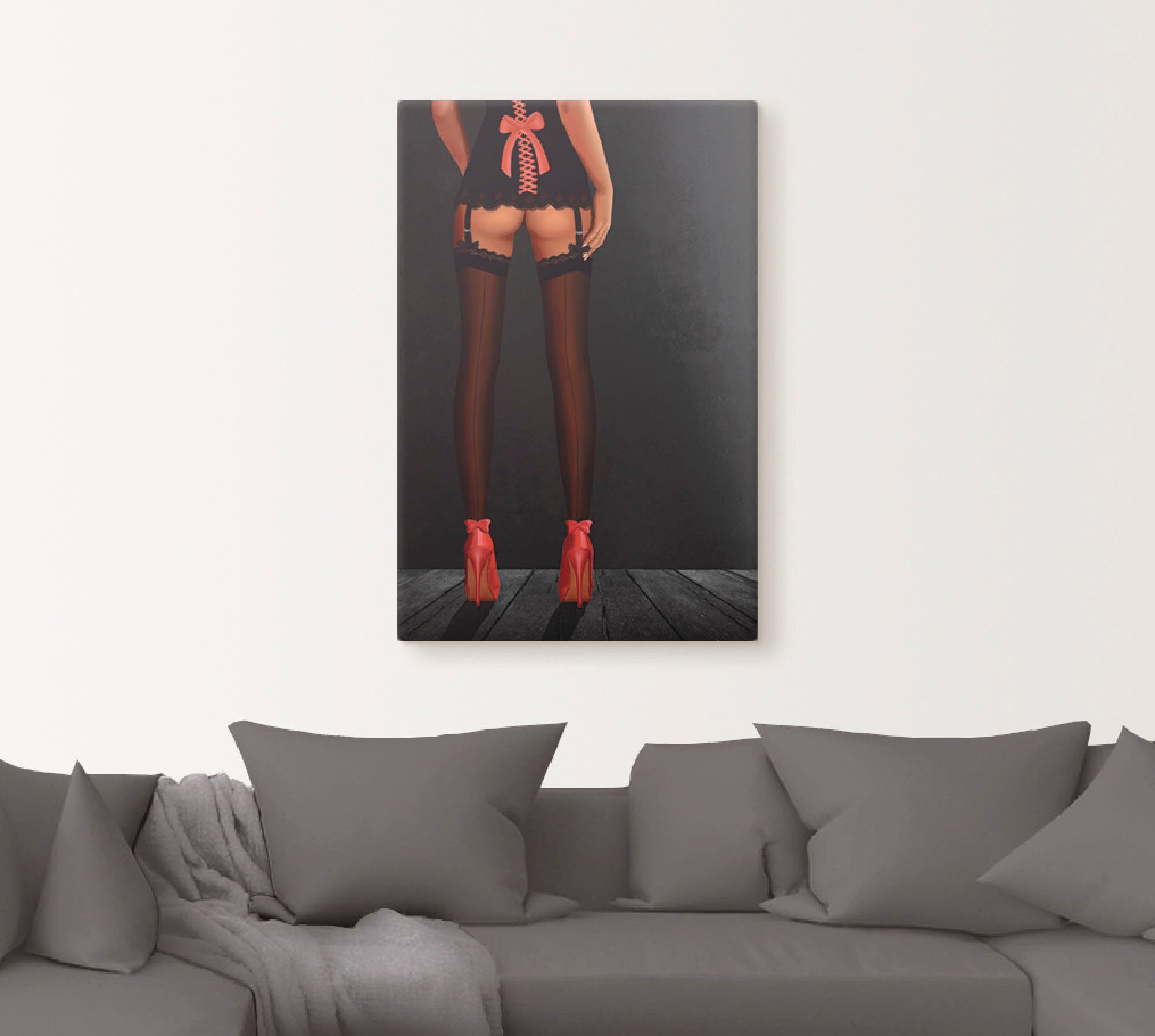Artland Artprint Sexy benen in highheels als artprint van aluminium, artprint voor buiten, artprint op linnen, poster in verschillende maten. maten