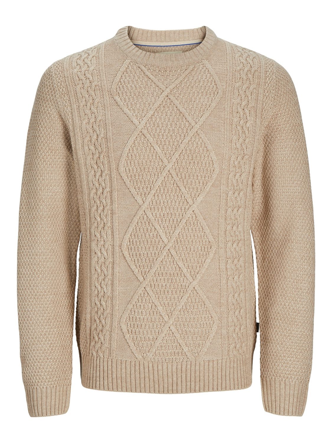 Jack & Jones Trui met ronde hals JPRBLUDIOGO CABLE KNIT LN