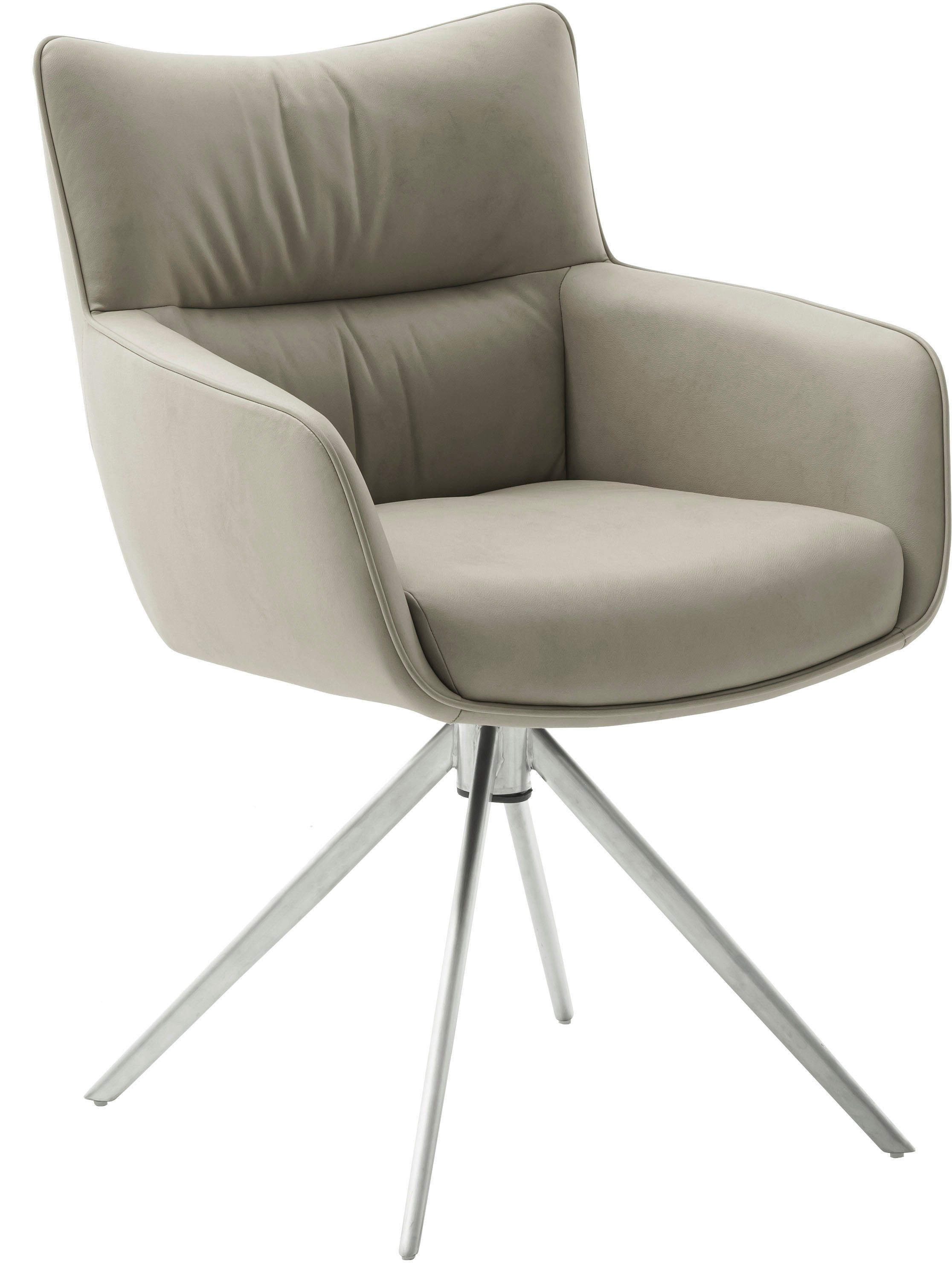 MCA furniture Stoel met 4 poten Limoen (set, 2 stuks), 360° draaibaar, belastbaarheid 120 kg, zithoogte ca. 49 cm (set, 2 stuks) gestoffeerde stoelen