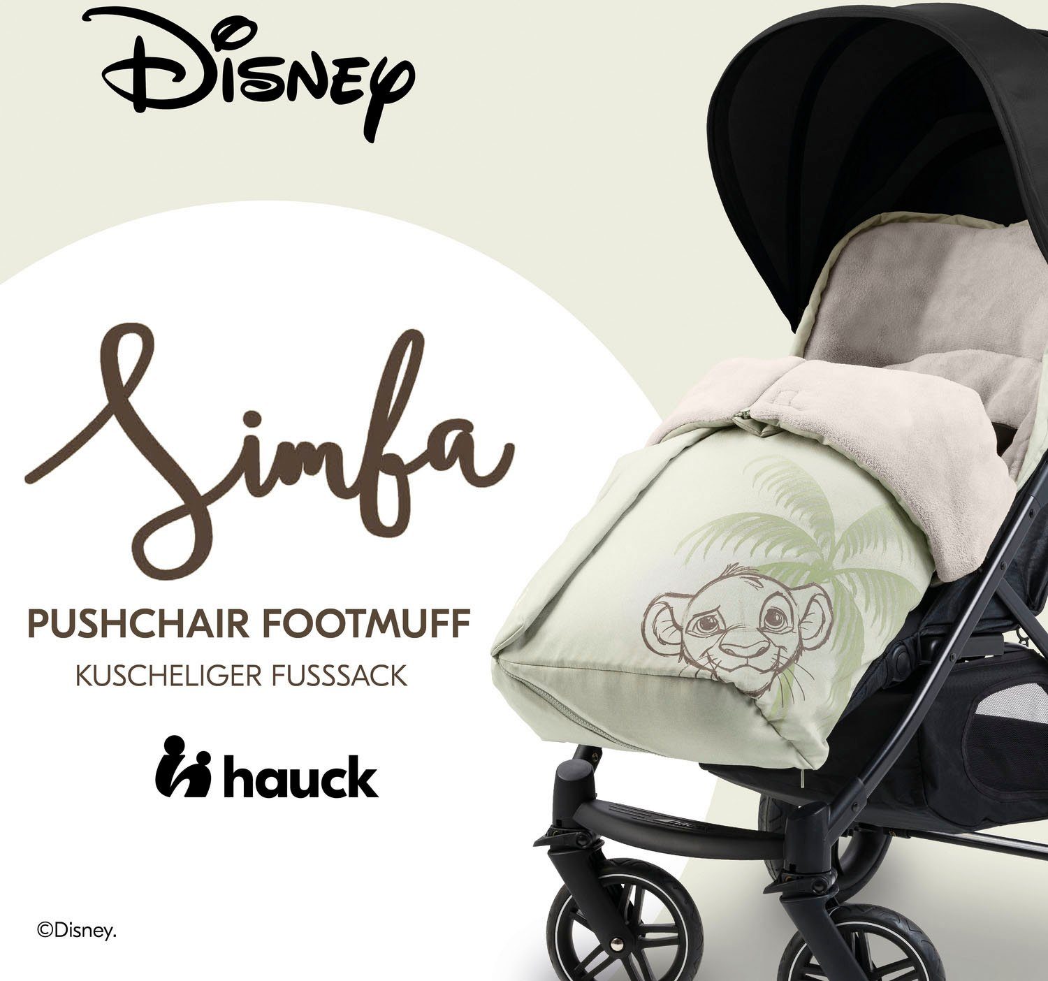 Hauck Voetenzak Kinderwagen voetenzak, Simba olijf