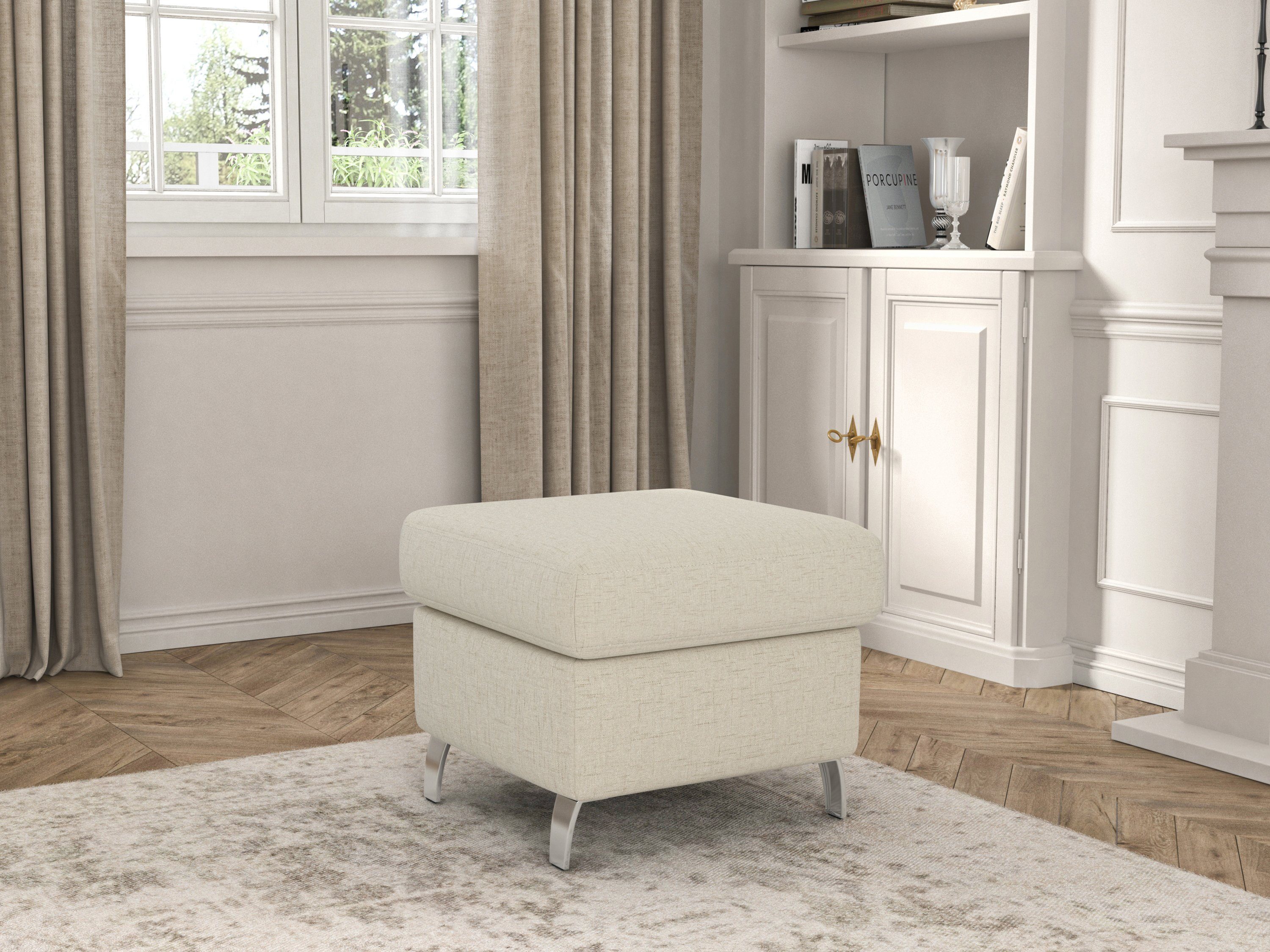 sit&more Hocker met bergruimte Visby V ook te bestellen met de bijzonder eenvoudig met water te reinigen "soft clean"-overtrekstof