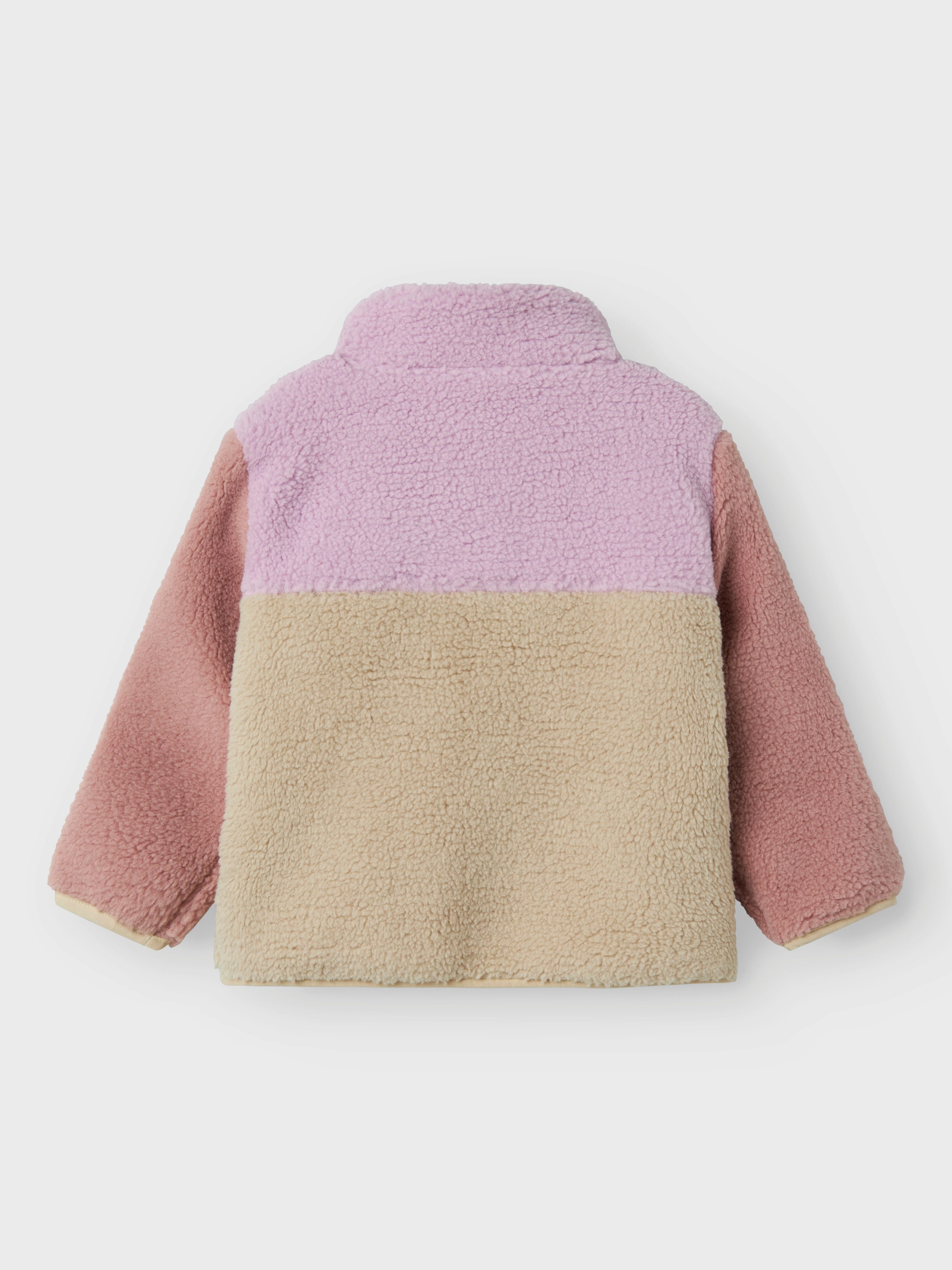 Name It Fleecejack NMFMONICA TEDDY JACKET BLOCK