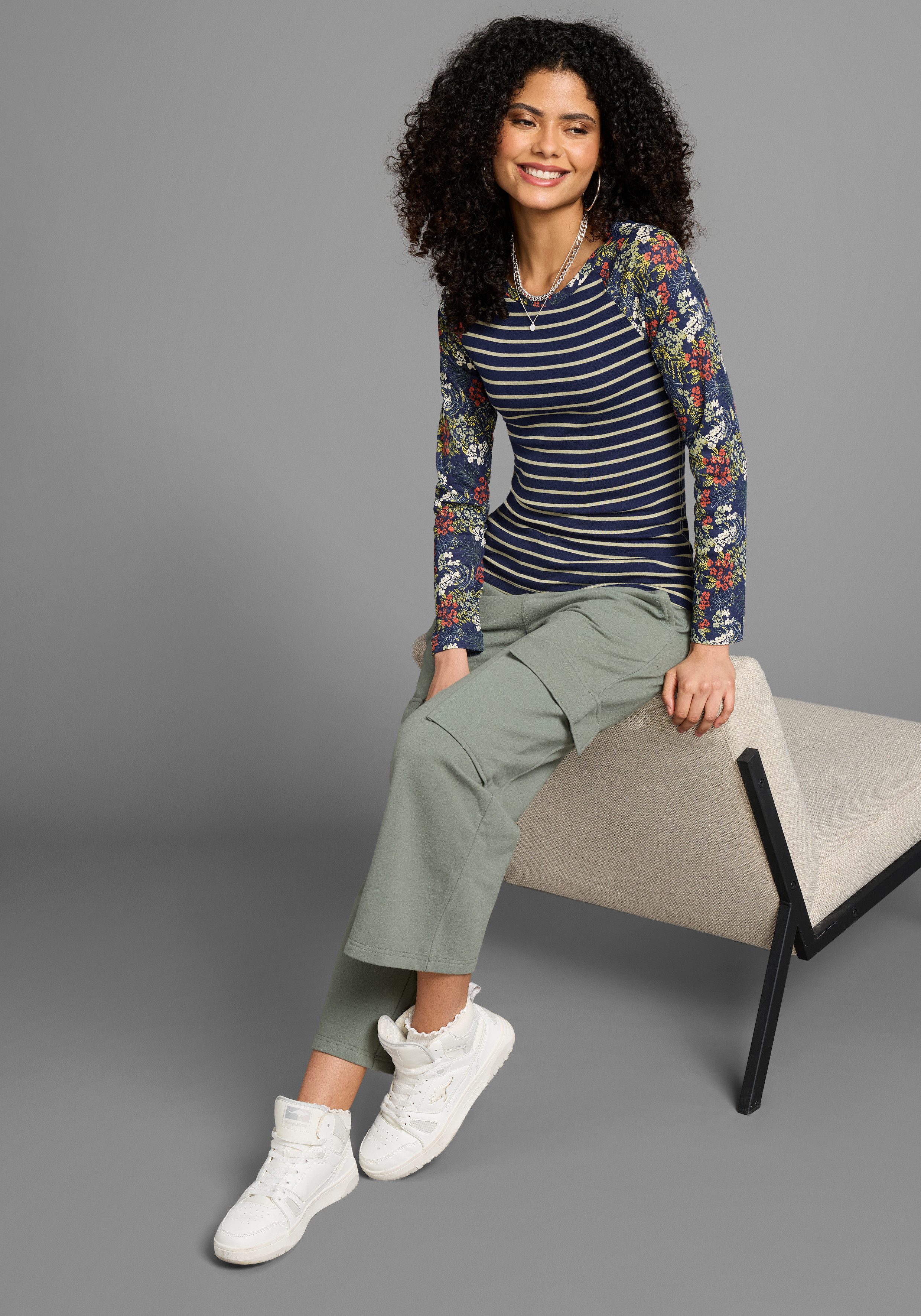 KangaROOS Shirt met lange mouwen Motievenmix