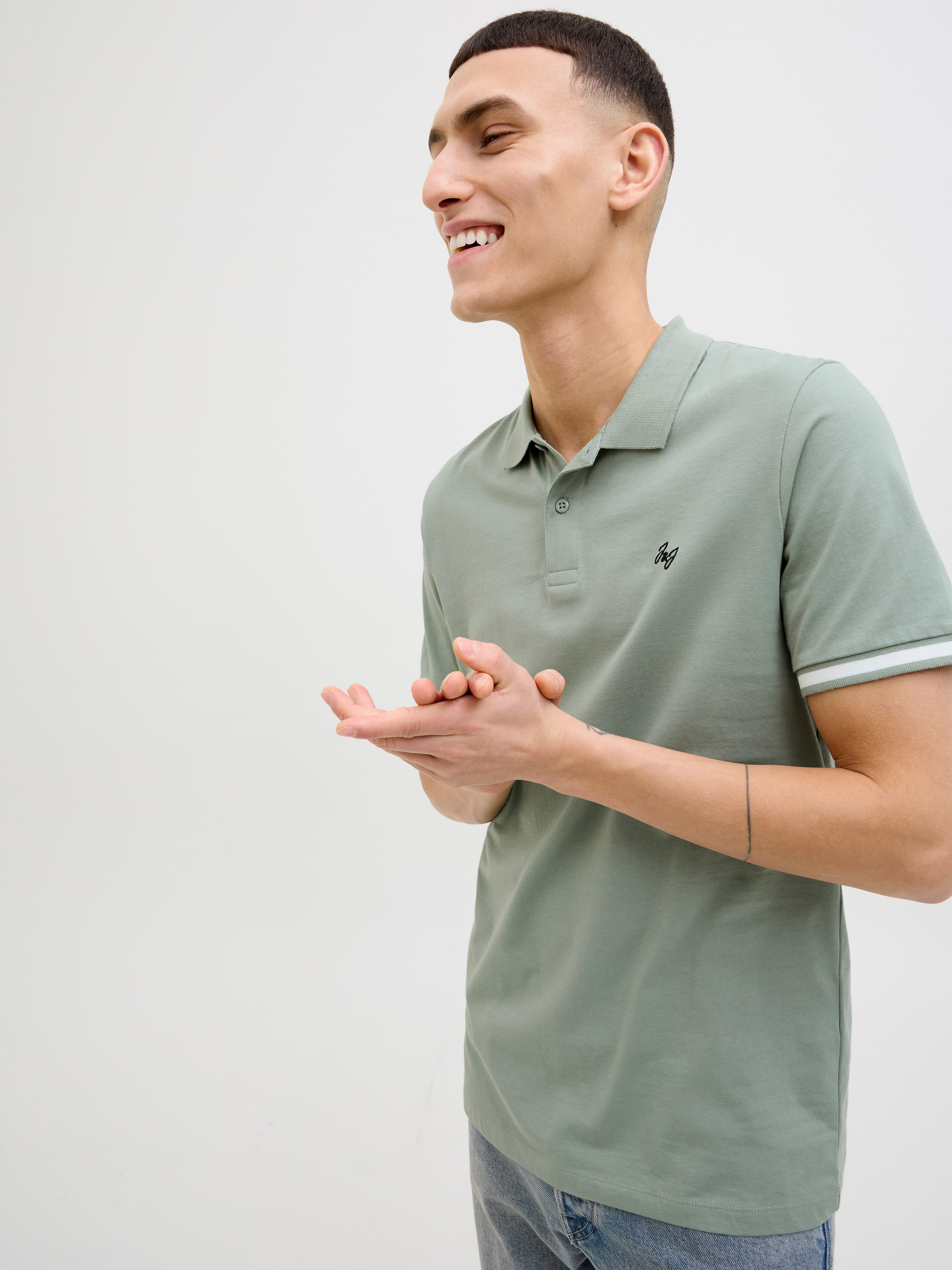 Jack & Jones Poloshirt JJEJERSEY LOGO POLO SS SN