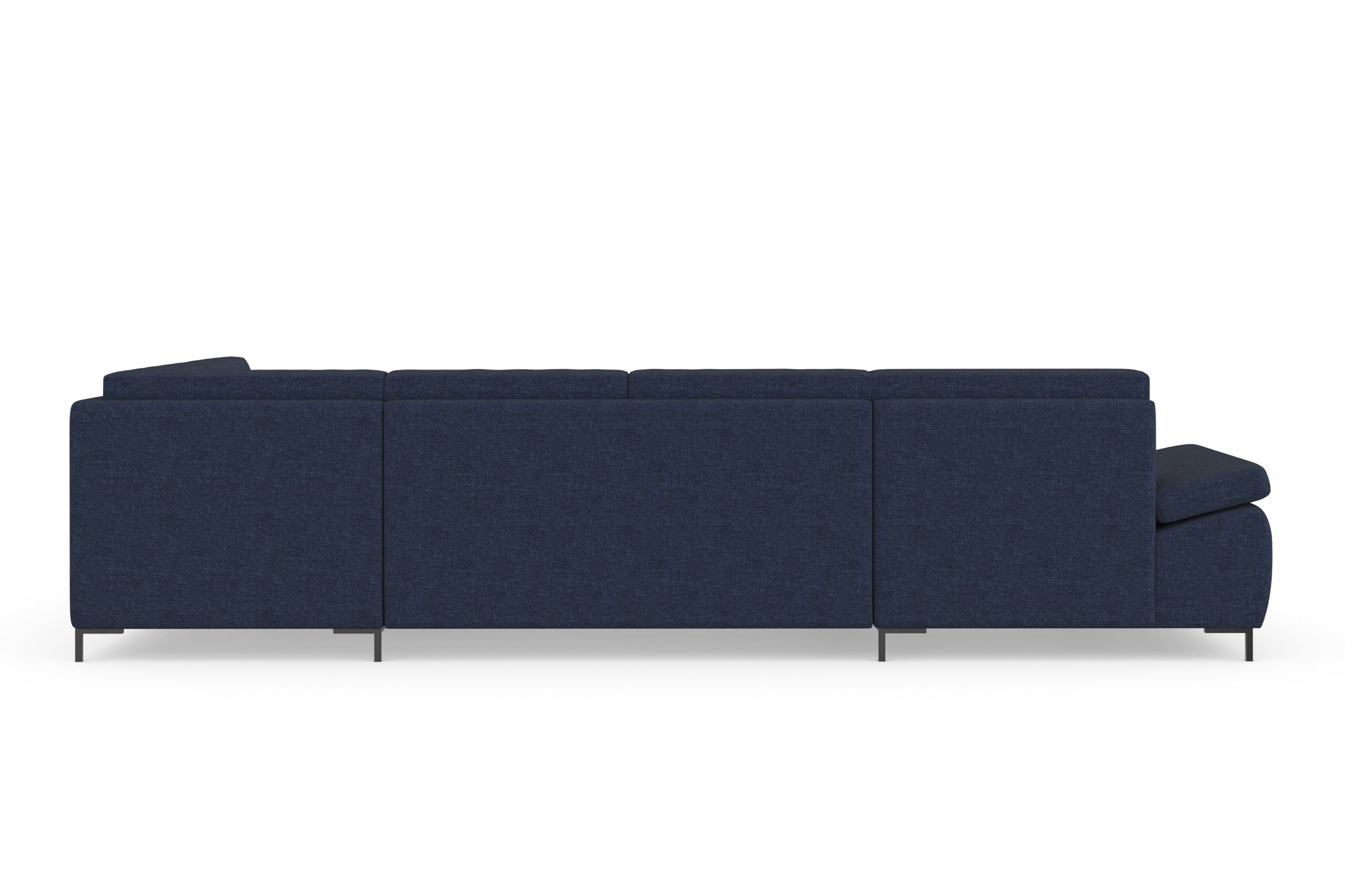 DOMO collection Zithoek Capelo, comfortabel, duidelijke lijnen kenmerken dit ontwerp, U-Vorm met verstelbare armleuningen, naar keuze met slaapfunctie, binnenvering