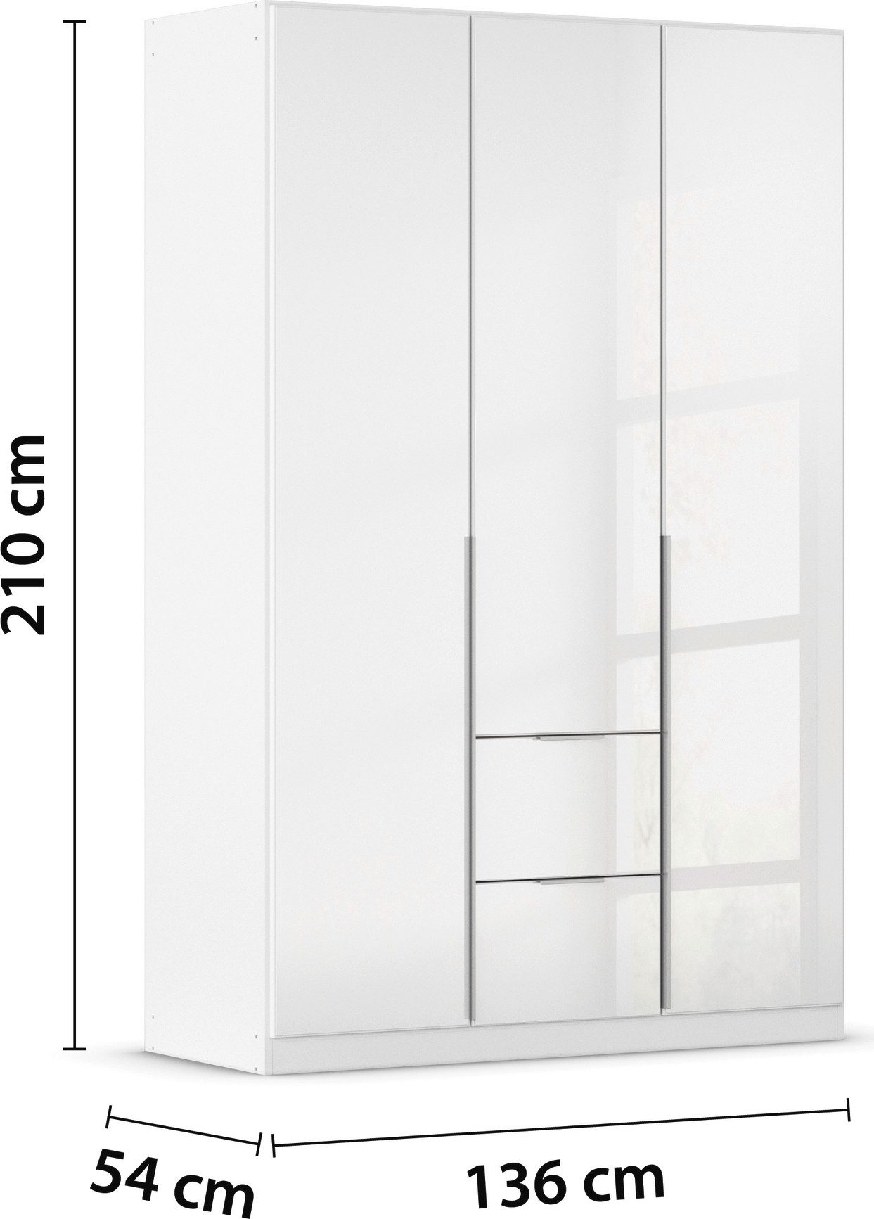 rauch Draaideurkast Kledingkasten kast garderobe AGORDO met glazen front