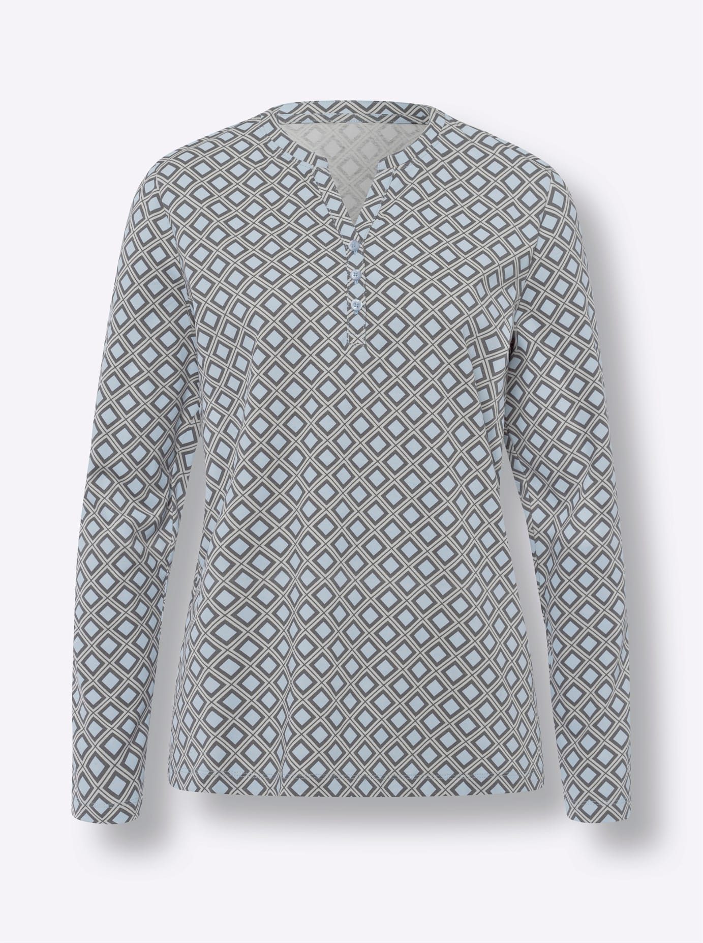 heine Shirt met lange mouwen Gedessineerd shirt (1-delig)