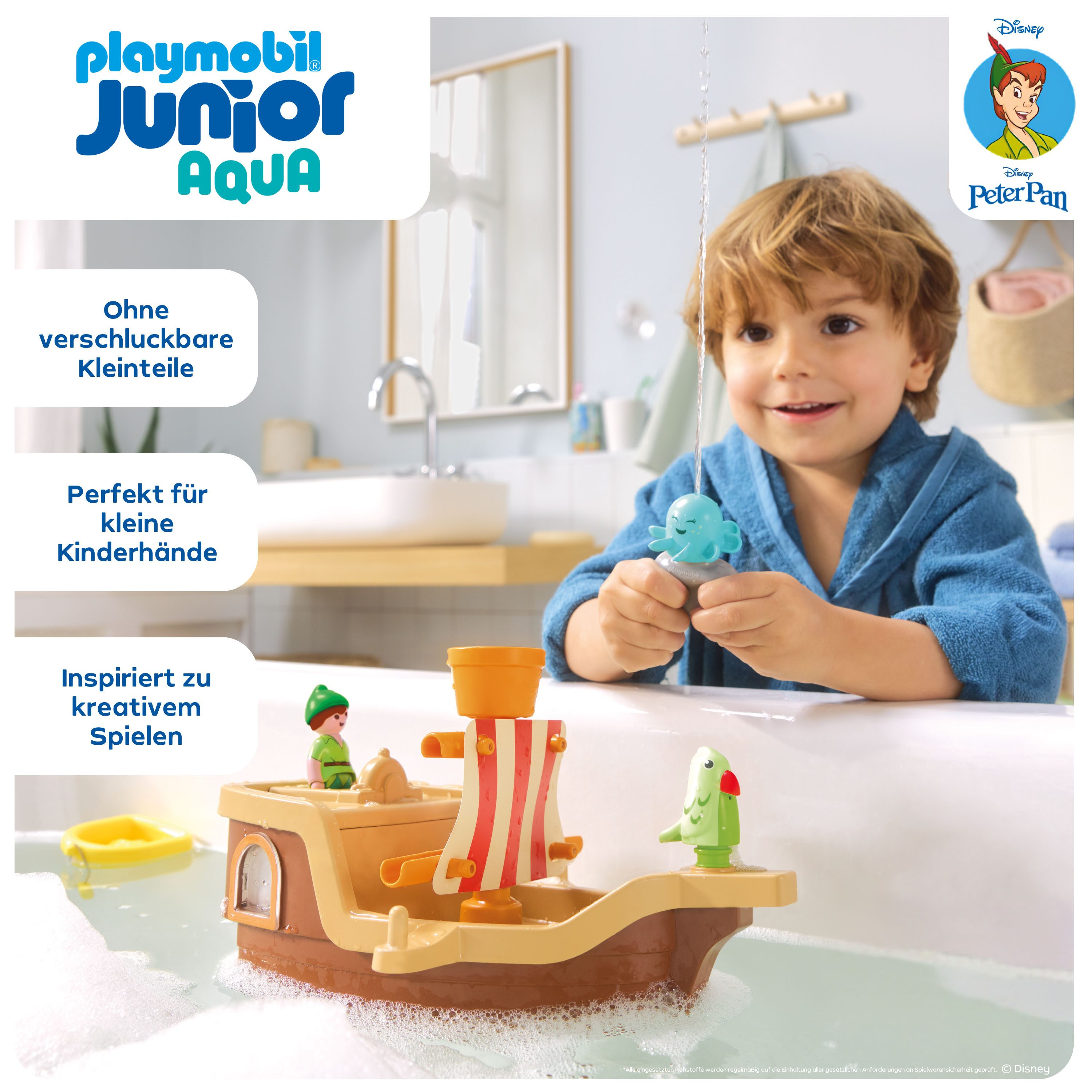 Playmobil® Constructie-speelset Peter Pans Piratenschip met Waterspuitplezier (71769), JUNIOR & Disney (12-delig)