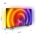 philips led-tv 43pus8106-12, 108 cm - 43 ", 4k ultra hd, android tv - smart tv, 3-zijdige ambilght zilver