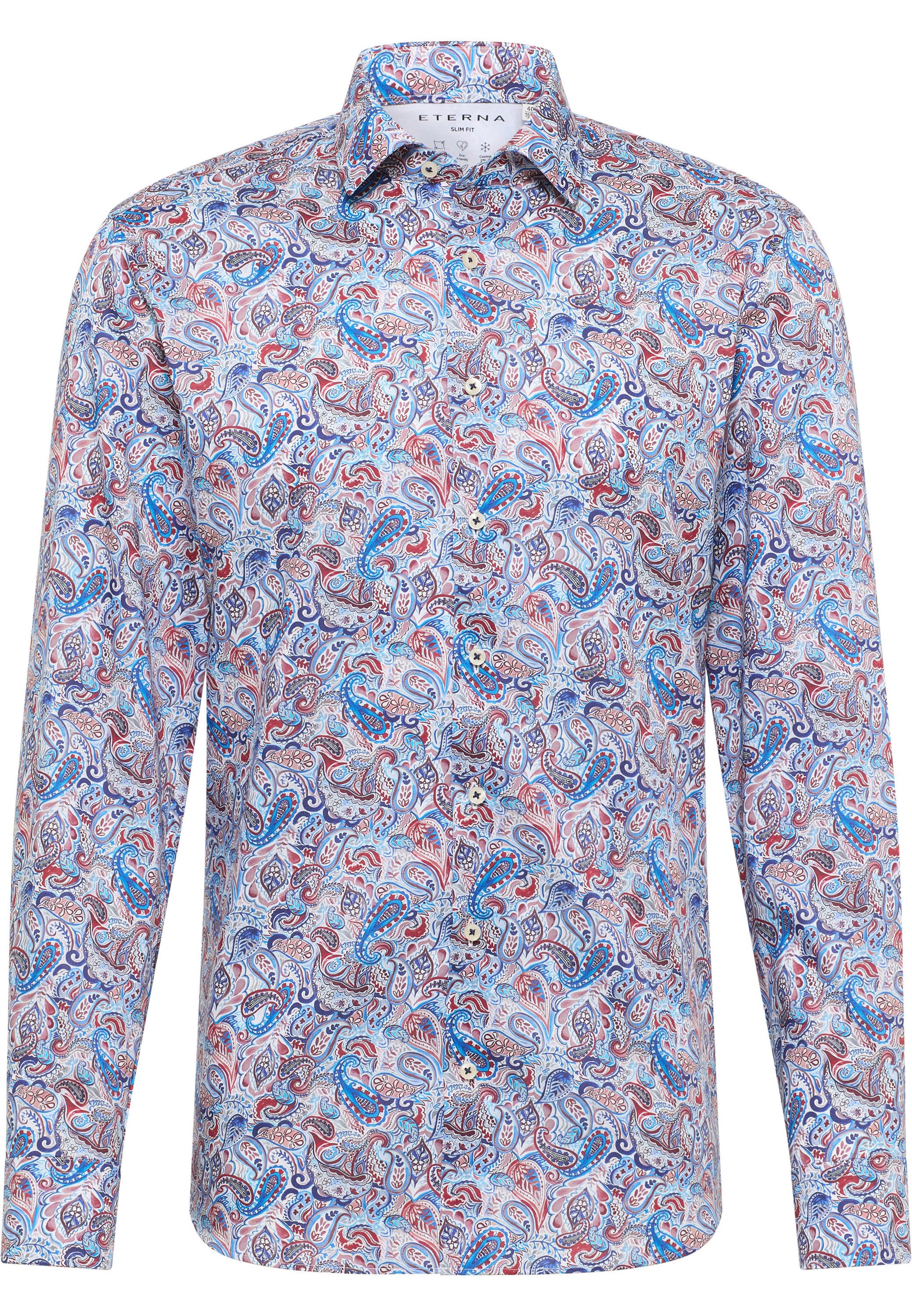 Eterna Overhemd met lange mouwen Slim fit EASY IRON (gemakkelijk te strijken)