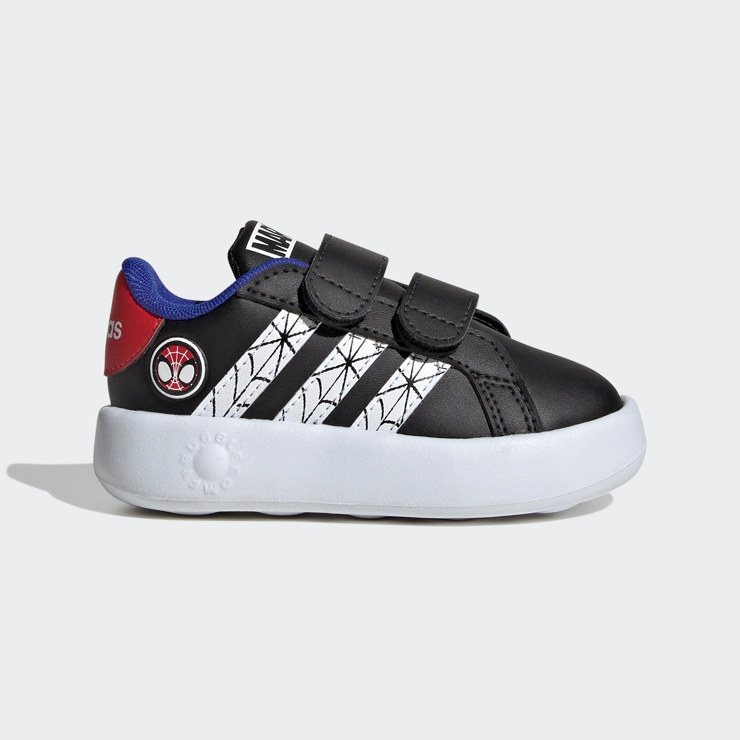 adidas Sportswear Klittenbandschoenen ADIDAS MARVEL SPIDER-MAN KINDER GRAND COURT SCHOEN Design geïnspireerd op de adidas Superstar, voor kinderen