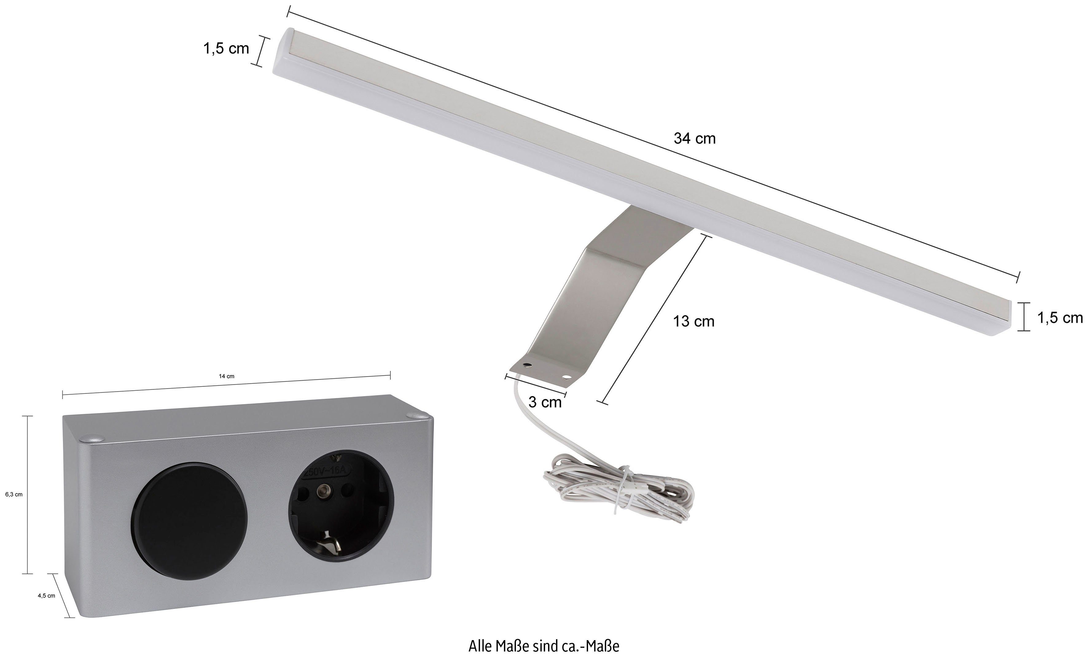 INOSIGN Badkamerserie Malmö, 5 delig, inclusief LED verlichting, bestaande uit: (set, 5-delig)