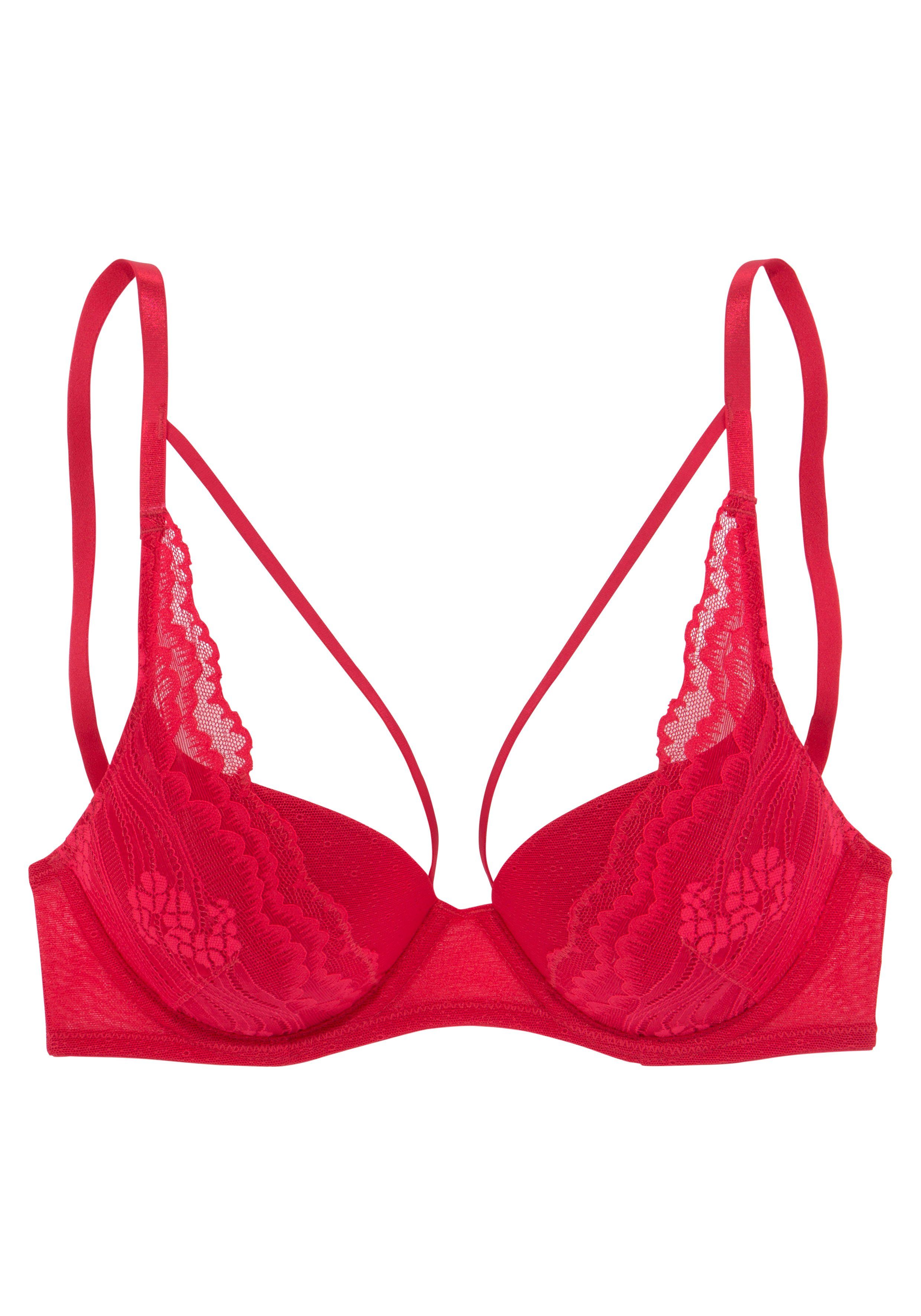 s.Oliver RED LABEL Beachwear Push-up-bh Alice met kant en bandjes, lingerie