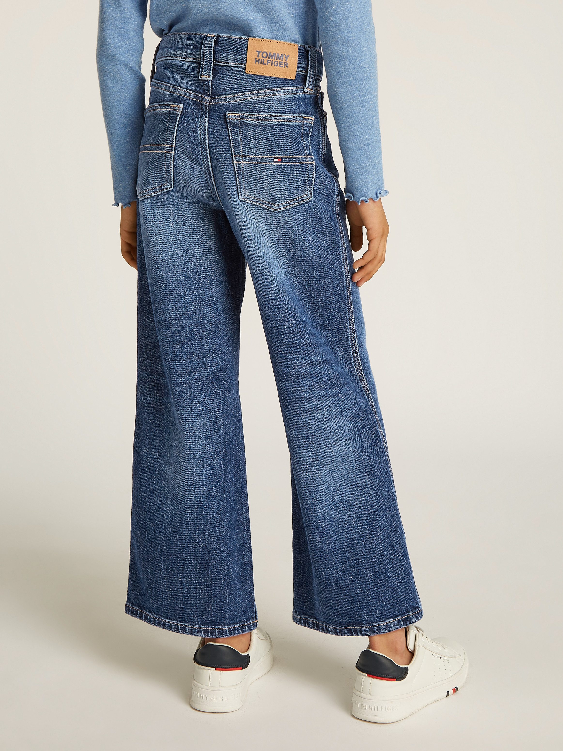 Tommy Hilfiger Wijde jeans MABEL DARK WASH met logoborduursels