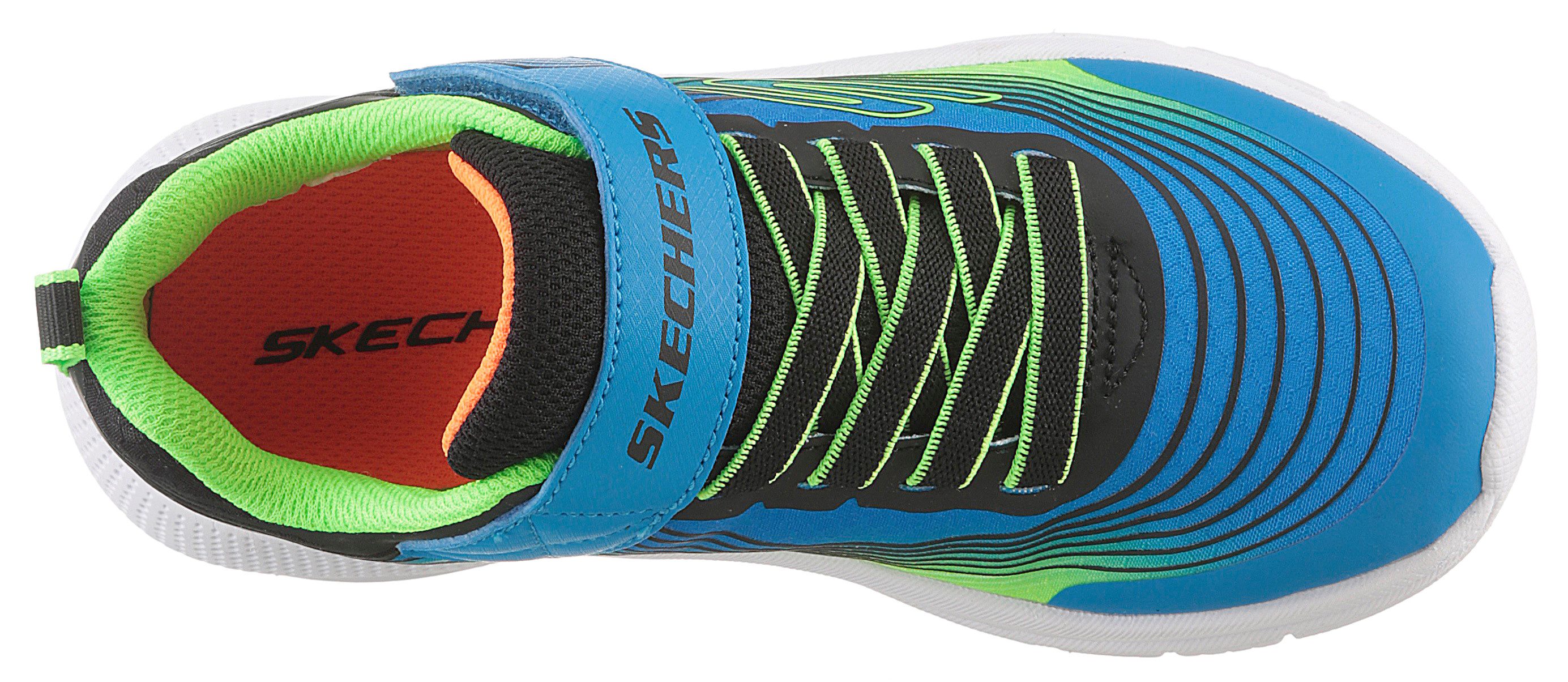 Skechers Kids Sneakers MICROSPEC ADVANCE , vrijetijdsschoen met klittenbandsluiting, maat sjabloon te downloaden