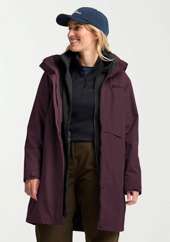 Jack Wolfskin Functionele 3-in-1-jas BAYLIGHT 3IN1 COAT W