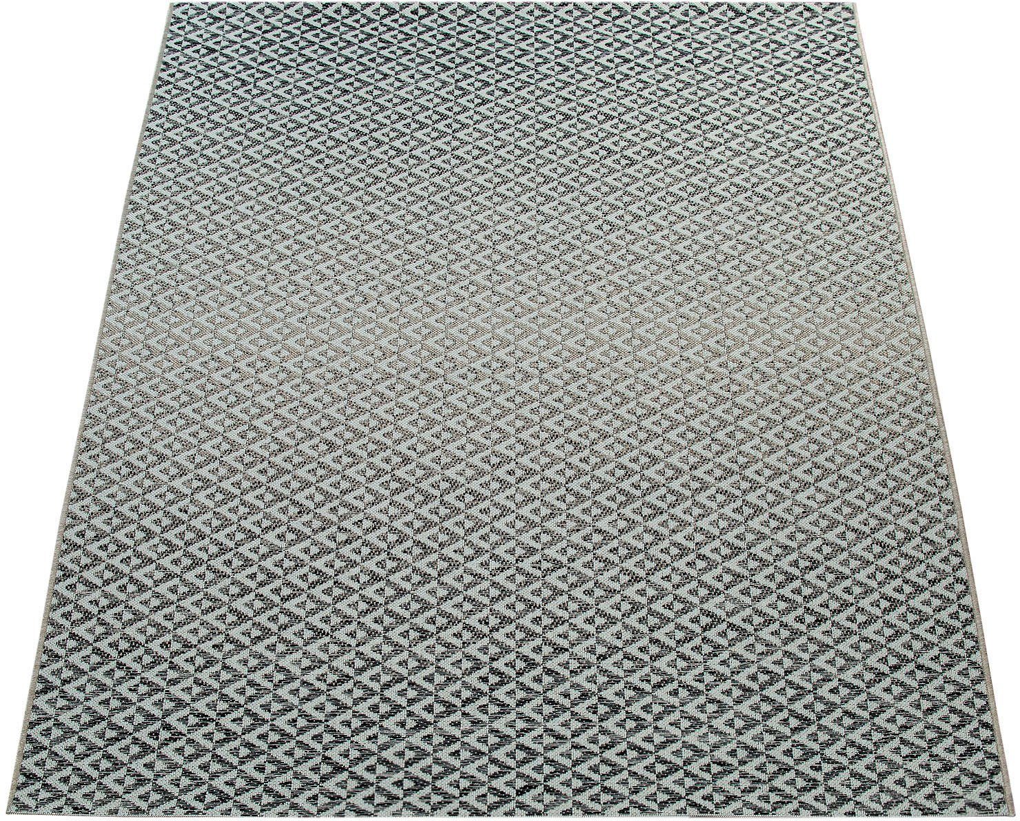 Paco Home Vloerkleed Kortrijk 745 Platweefsel, modern geometrisch design, geschikt voor binnen en buiten moderne vloerkleden maat 160 cm x 230 cm x 4