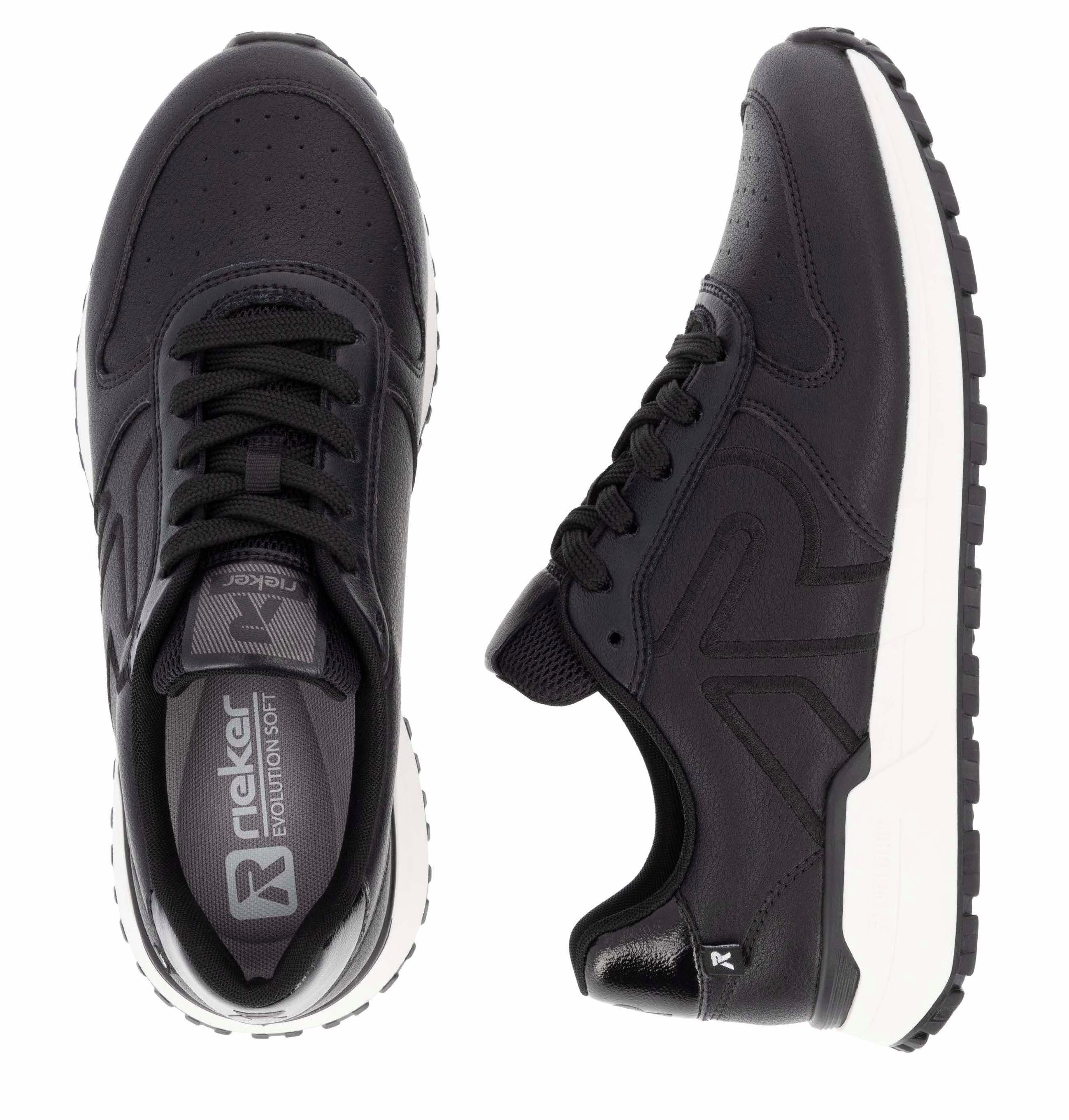Rieker EVOLUTION Sneakers , vrijetijdsschoen, lage schoen, veterschoen met schachtversteviging