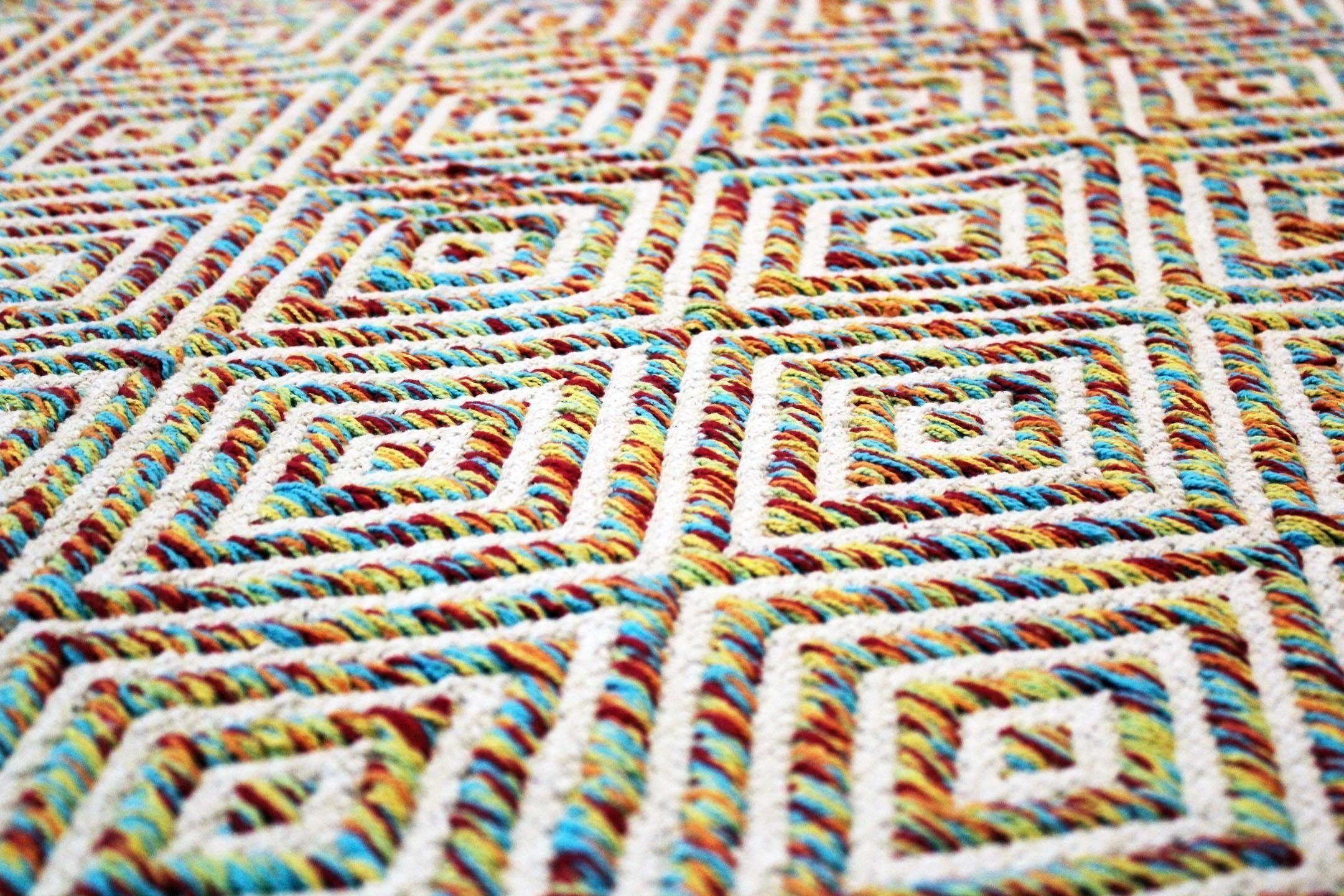 calo-deluxe Vloerkleed Luba 333 puur katoen, woonkamer
