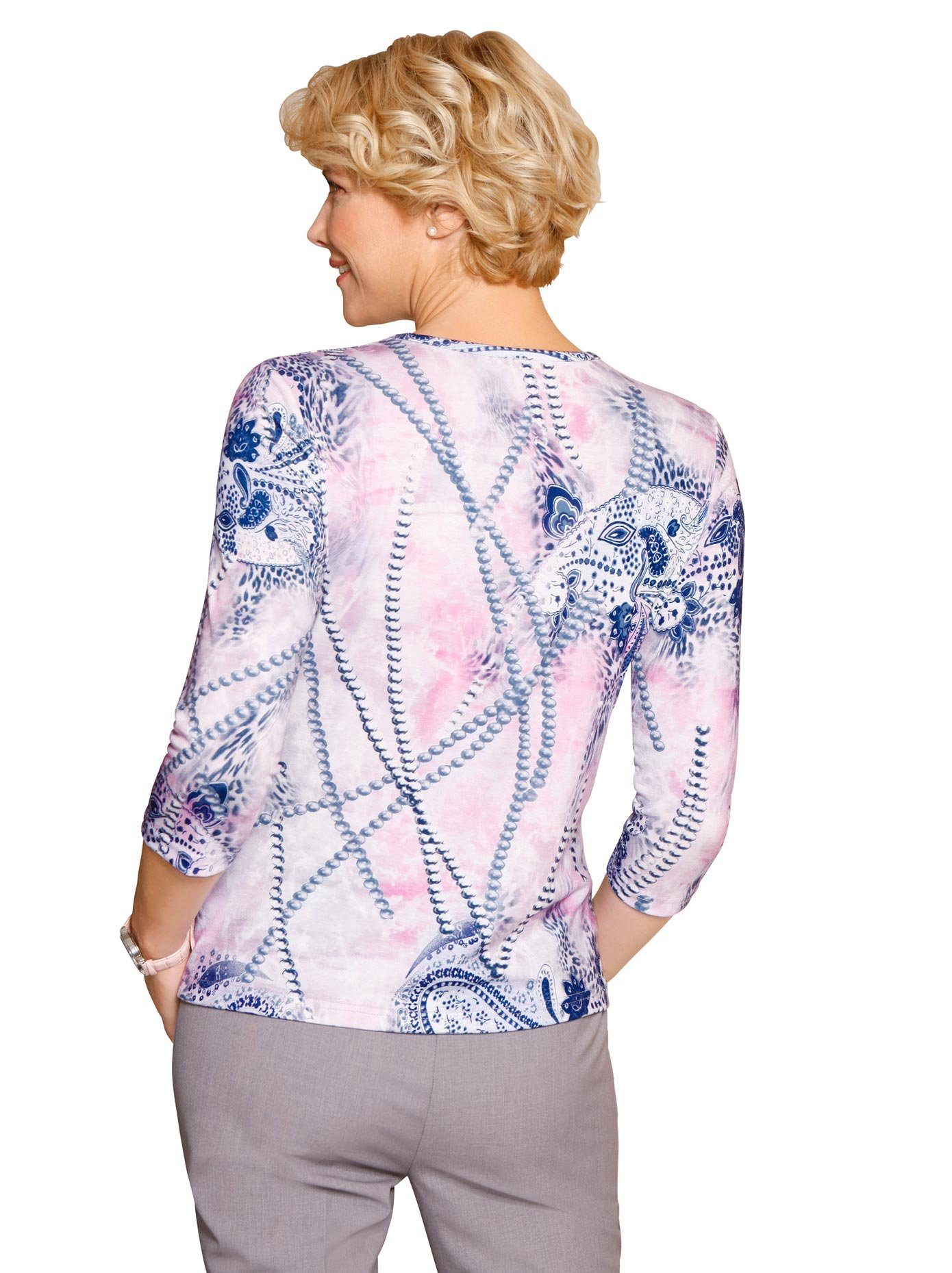 Classic Shirt met 3/4-mouwen Shirt (1-delig)