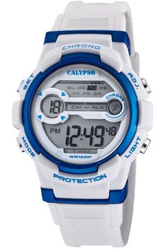 calypso watches digitale klok digital crush, k5808-1 wit