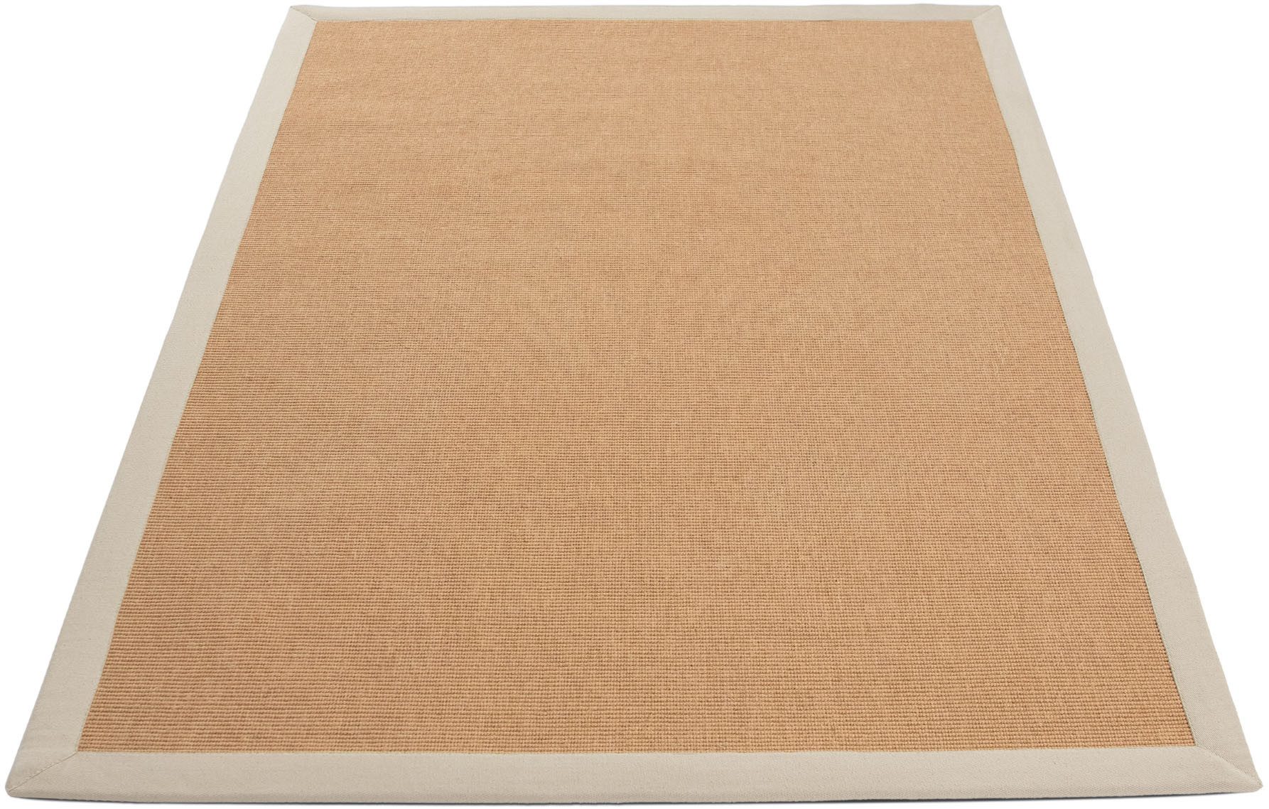 carpetfine Sisalkleed Sisal met gekleurd randdessin, antislip achterzijde