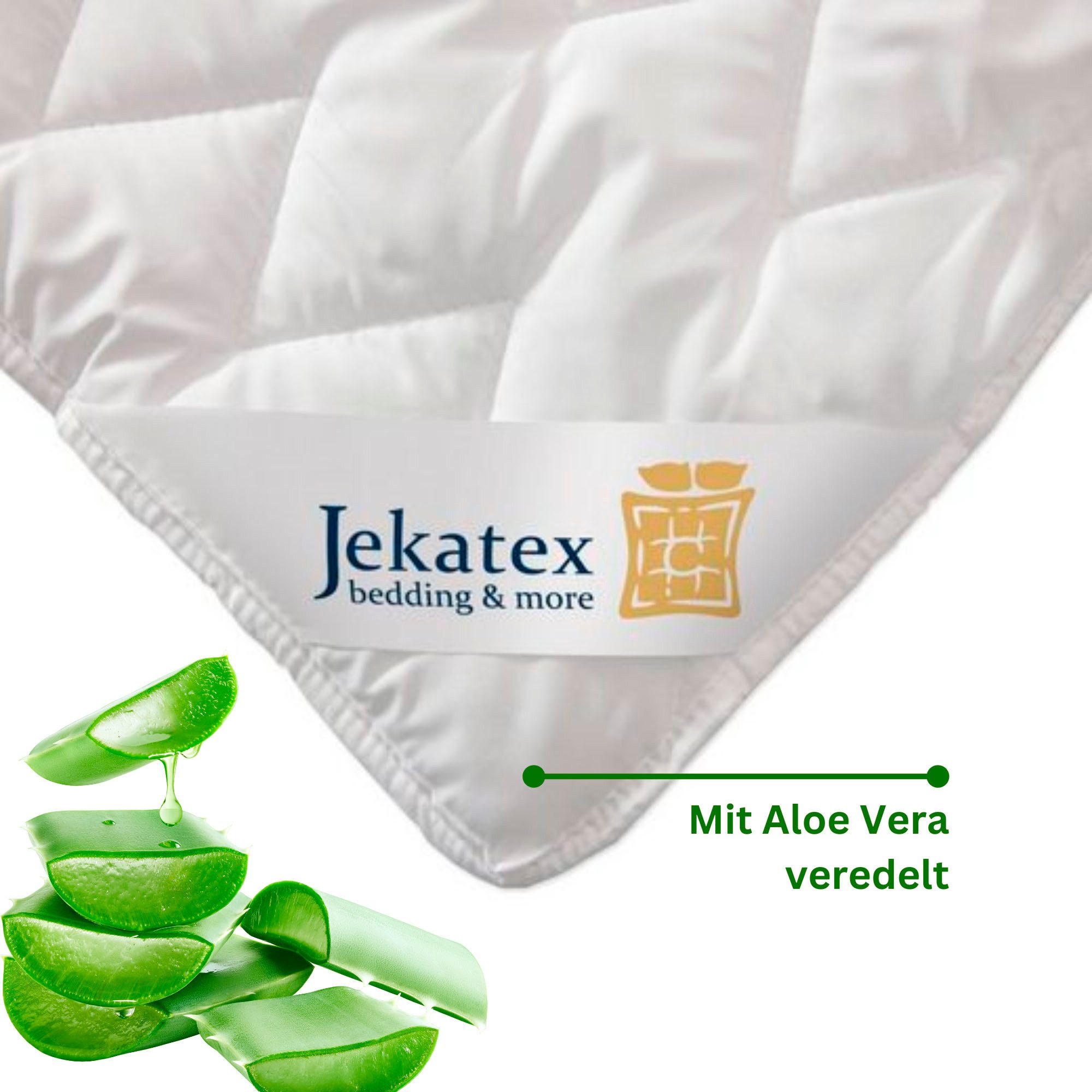 Jekatex Matrasdek Dekmatras aloë vera Oplage 90x200 cm voor matras met aloe vera verfijnd.