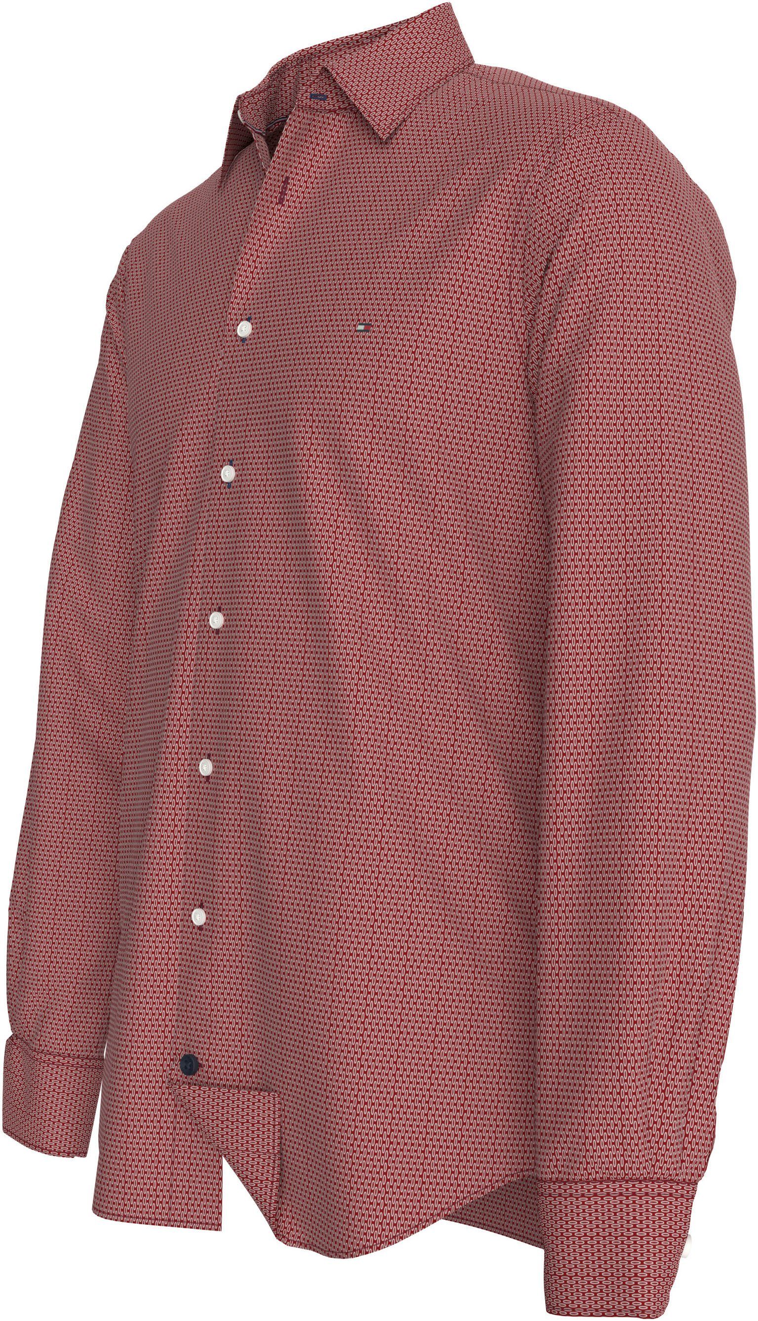 Tommy Hilfiger Businessoverhemd CL STRETCH GEO PRINT SF SHIRT