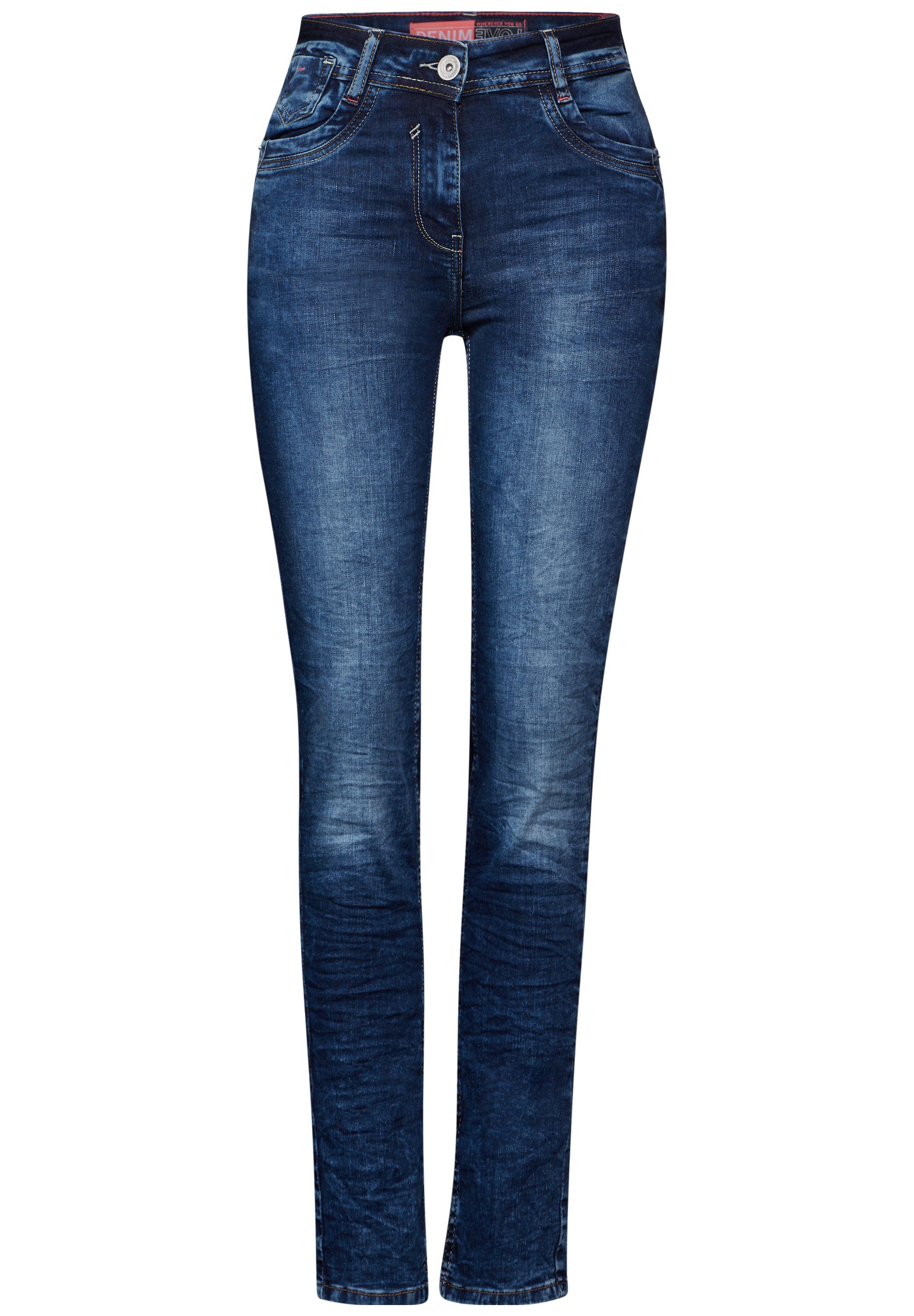 Cecil Slim fit jeans Toronto in five-pocketsstijl