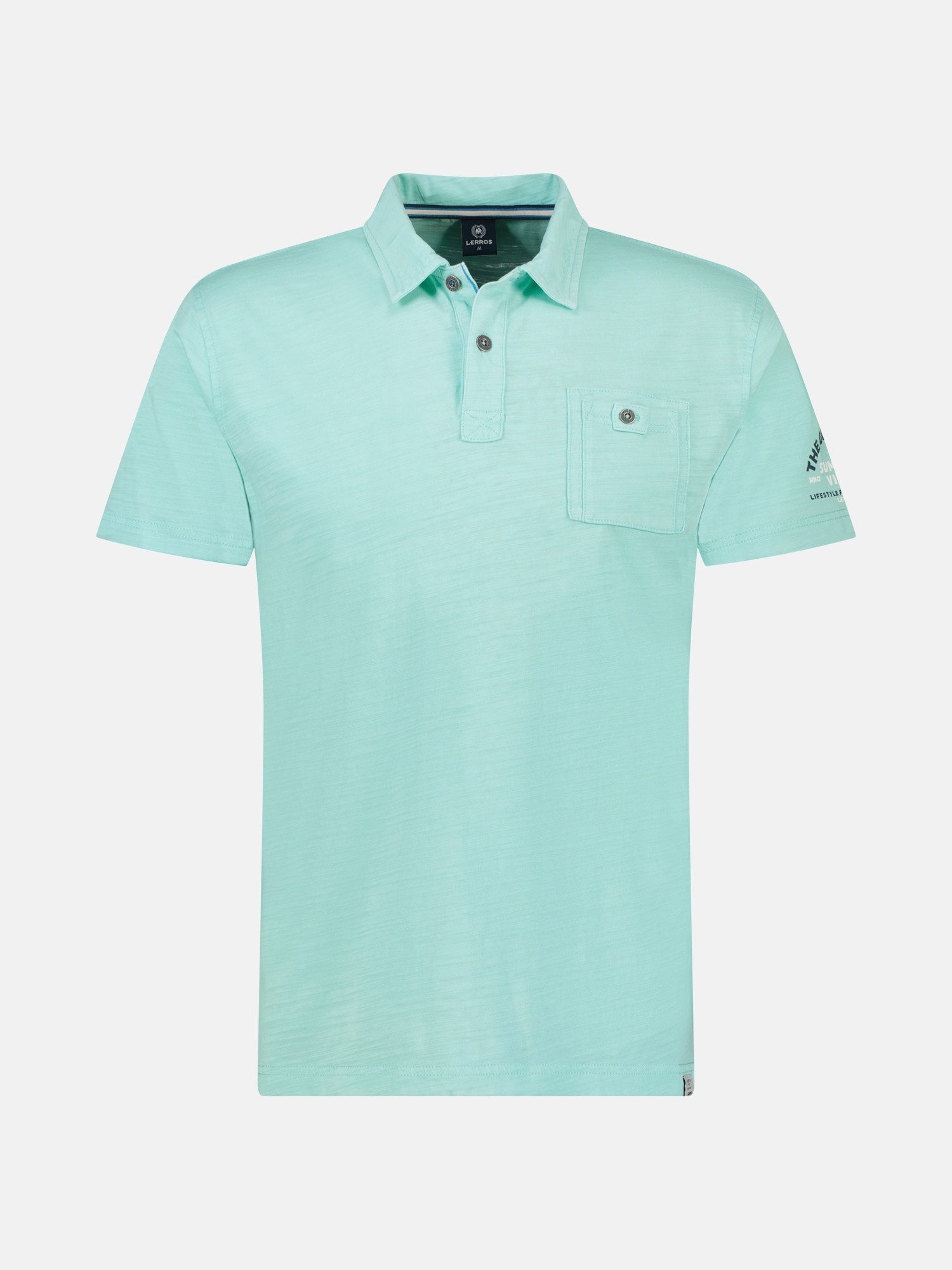 Lerros Poloshirt LERROS poloshirt in zachte, gewassen jerseykwaliteit heren t-shirts maat S blauw