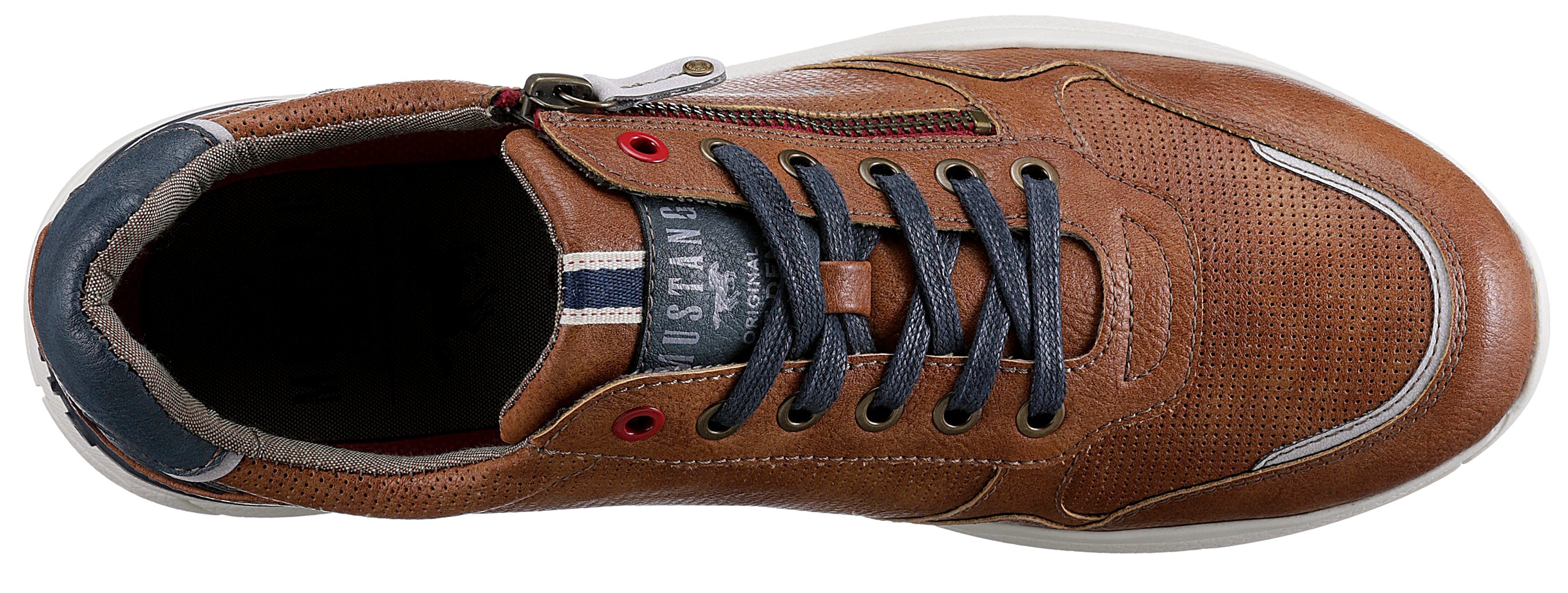Mustang Shoes Sneakers met zijrits, vrijetijdsschoen, lage schoen, veterschoen