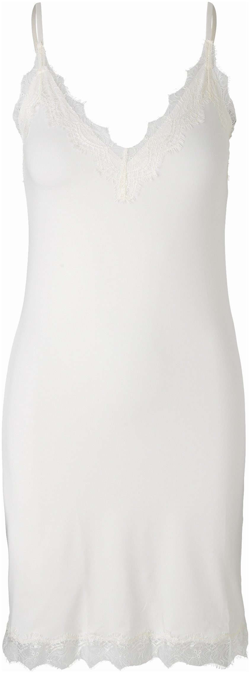 rosemunde Onderjurk Billie Strap Dress met prachtige vintage kantafwerking aan de halslijn en zoom