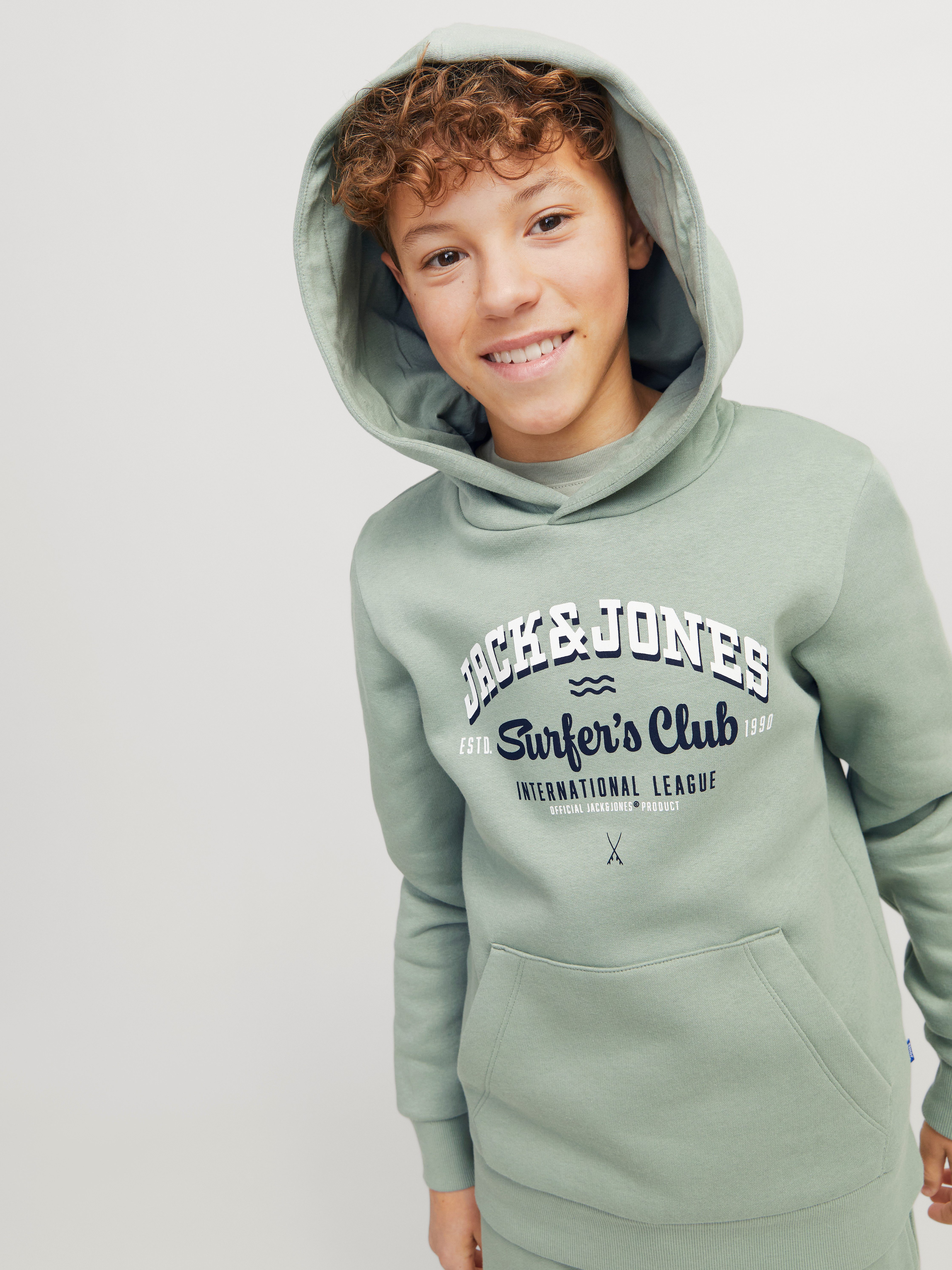 Jack & Jones Junior Hoodie JJELOGO SWEAT HOOD 2 COL 24 25 NOOS JNR