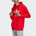 adidas originals sweatshirt adicolor classics trefoil hoodie rood