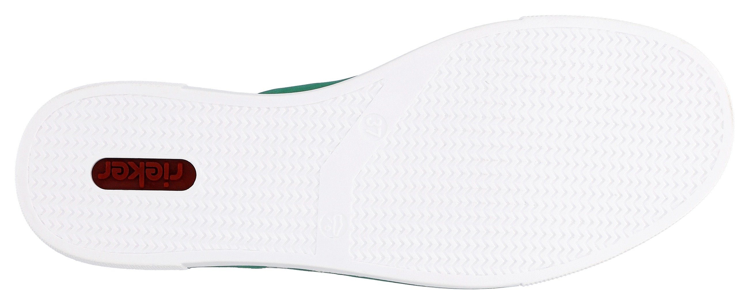 Rieker Sneakers vrijetijdsschoen, lage schoen, veterschoen met plateauzool