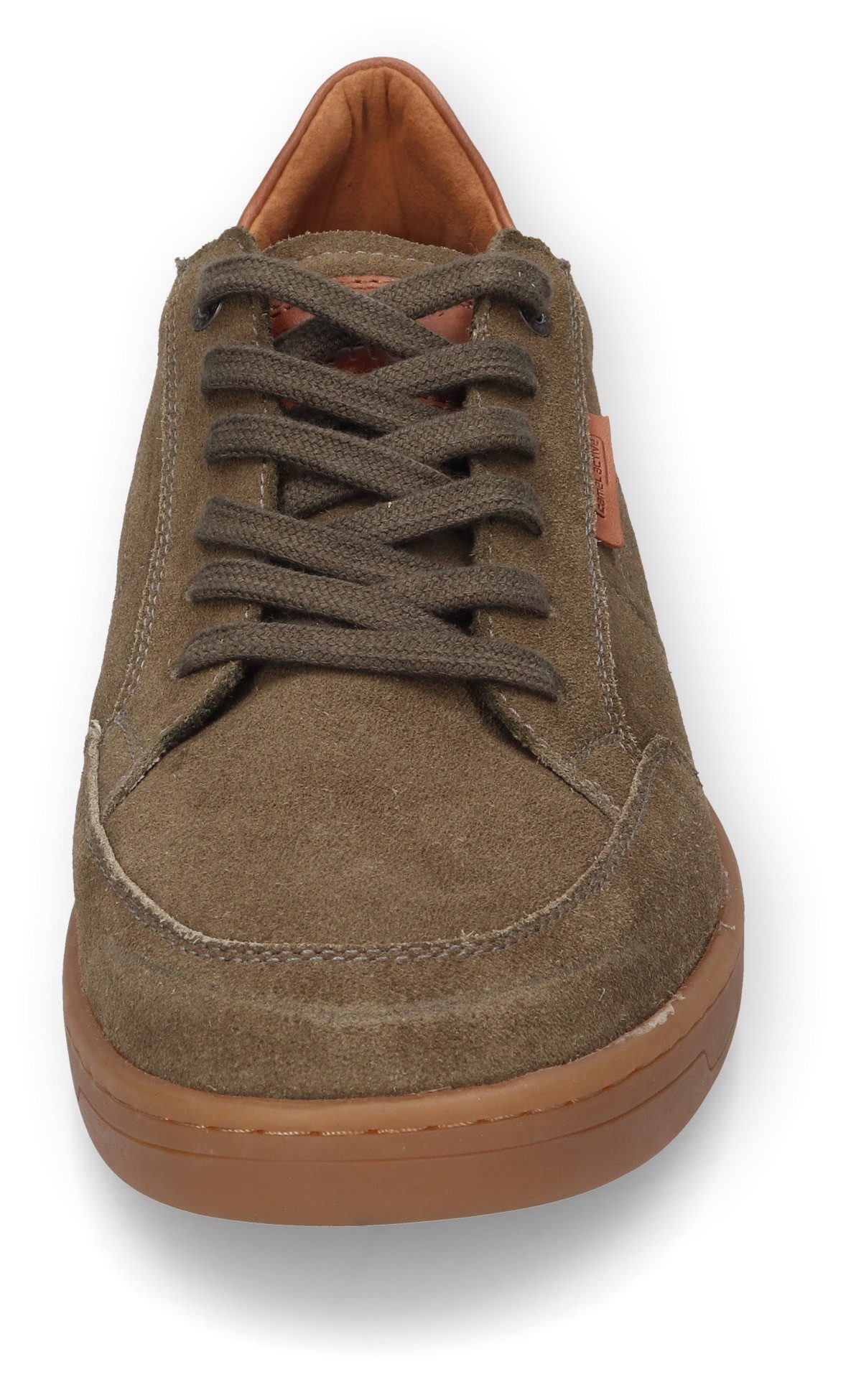 camel active Sneakers , retro sneaker, veterschoen met sierstiksels