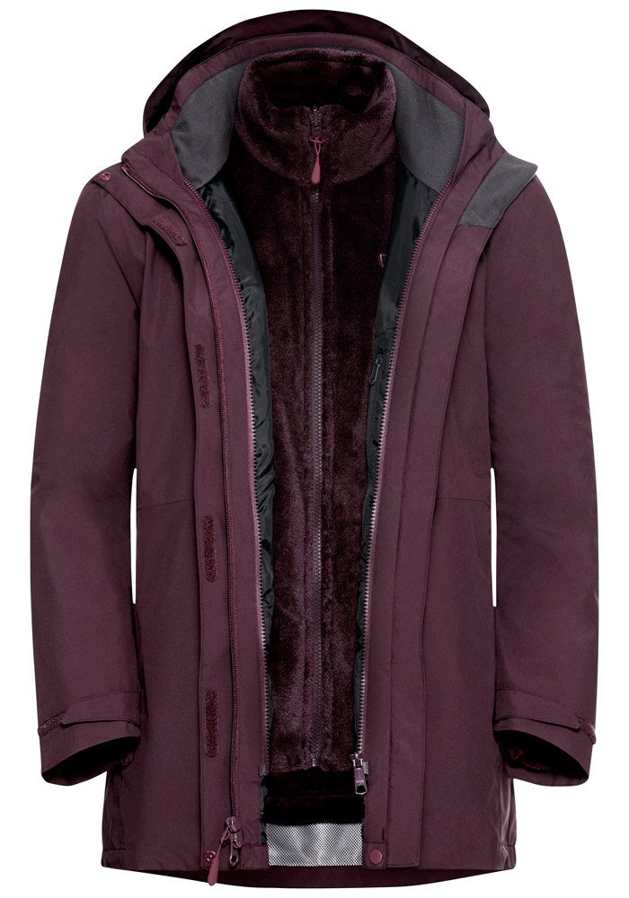 Jack Wolfskin Functioneel 3-in-1-jack ROTWAND 3IN1 JKT W