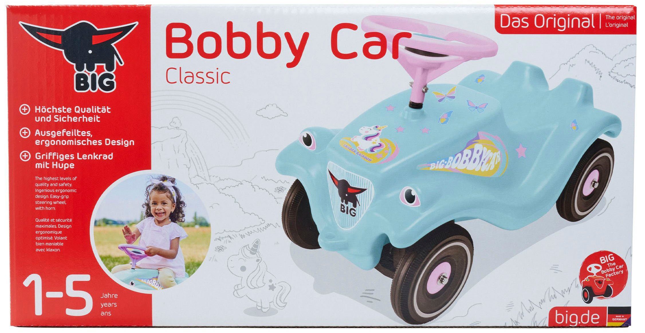 BIG Loopauto BIG Bobby Car Classic eenhoorn