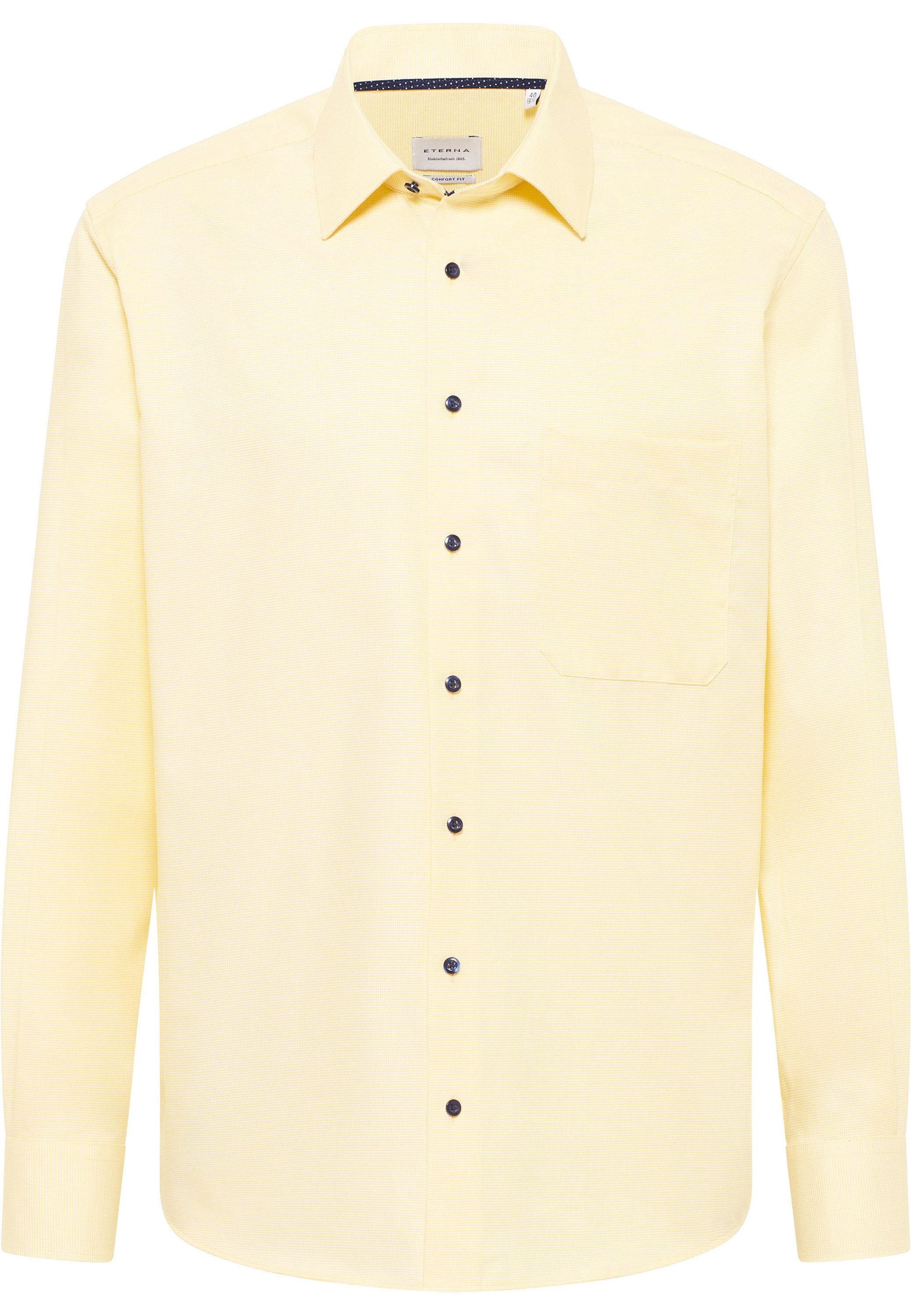 Eterna Overhemd met lange mouwen Comfort fit NON IRON (strijkvrij)