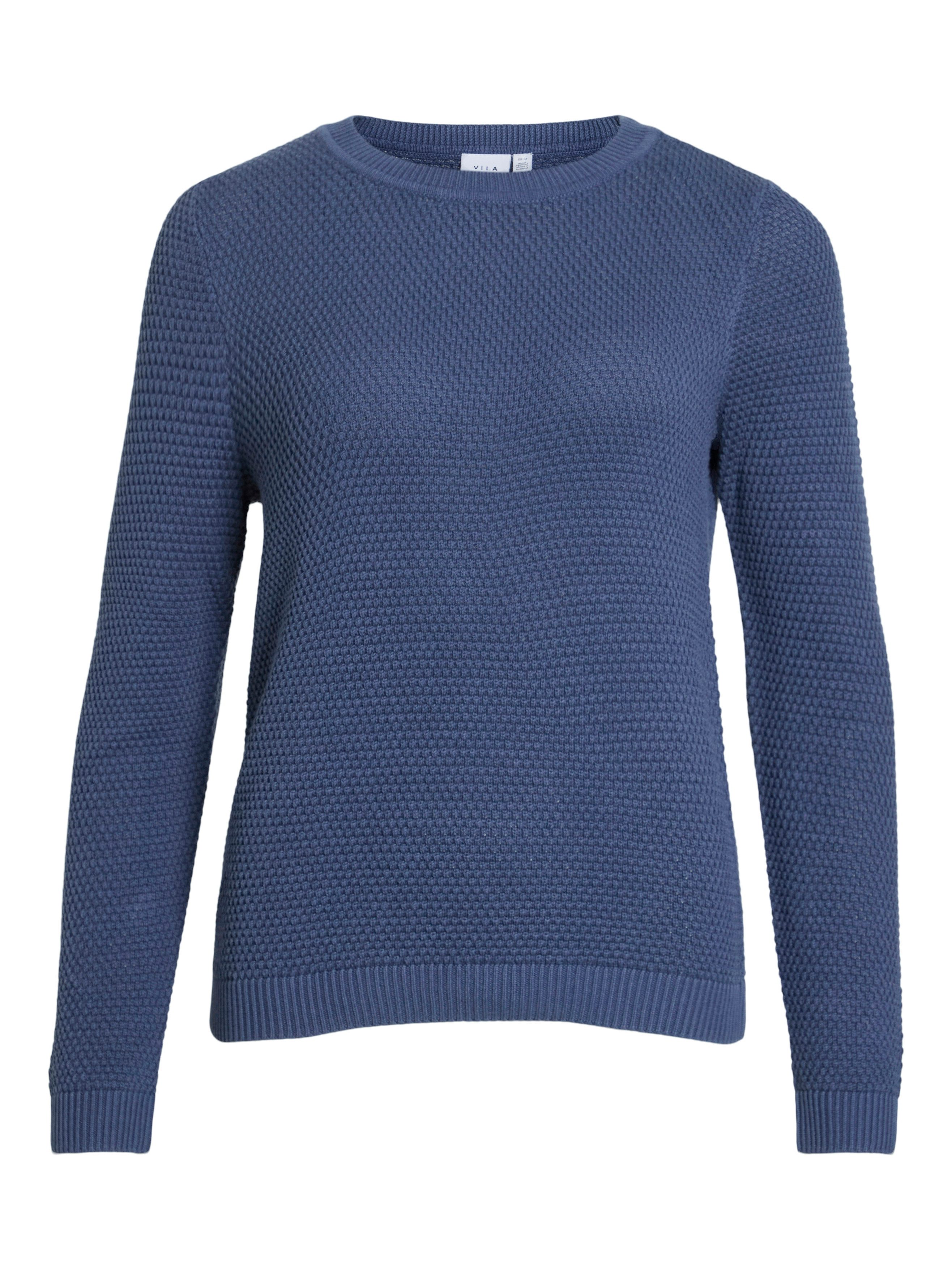 Vila Trui met ronde hals VIDALO O-NECK L/S KNIT TOP- NOOS