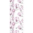 queence kapstok krokus met 6 haken, 50 x 120 cm roze