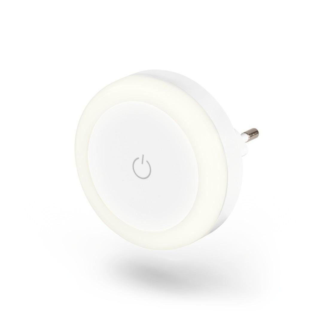 Hama Led-nachtlampje Nachtlamp stopcontact met touch sensor, warm wit, energiebesparend