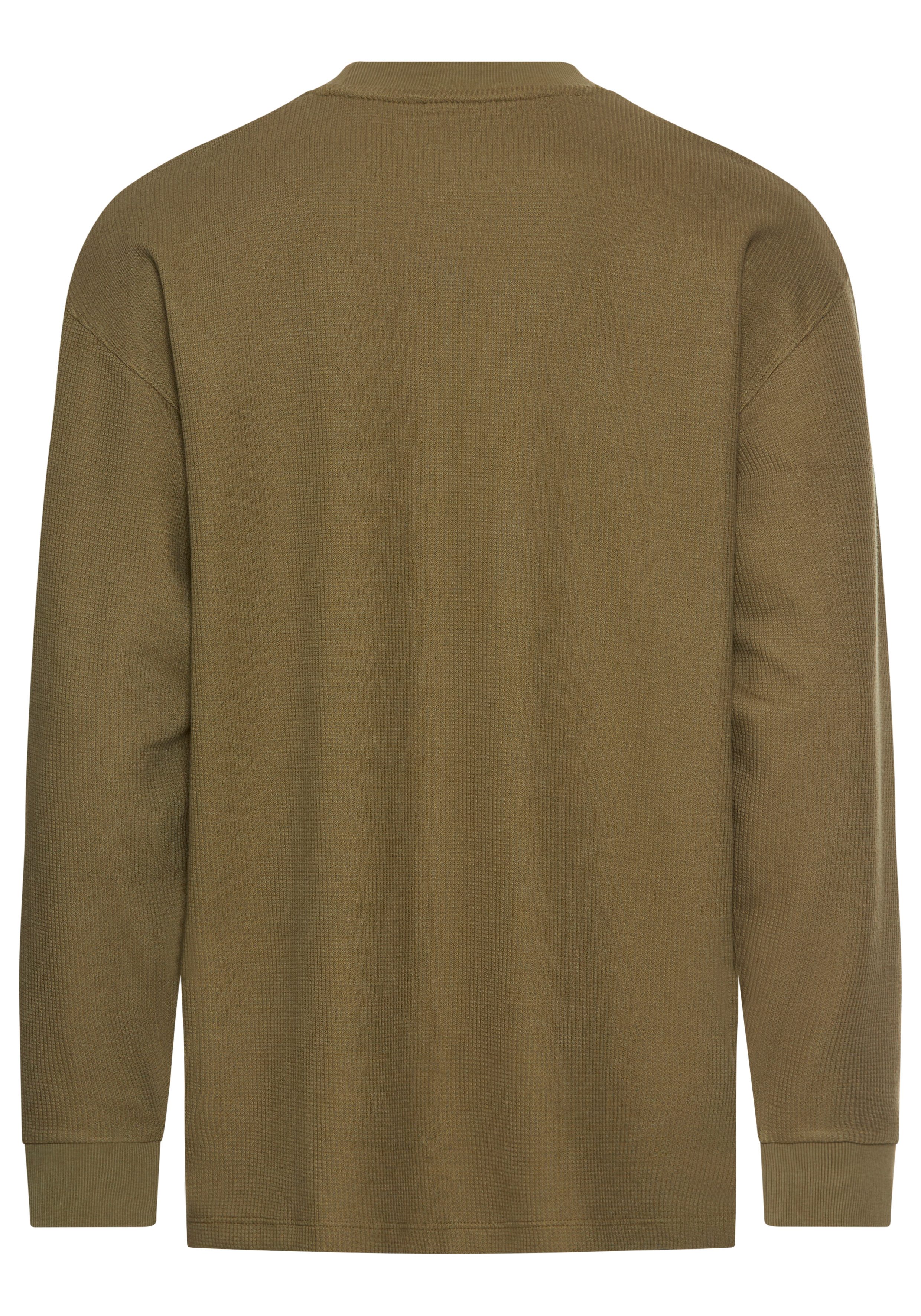 HUGO Blue Shirt met lange mouwen Nuwolo met logo-badge
