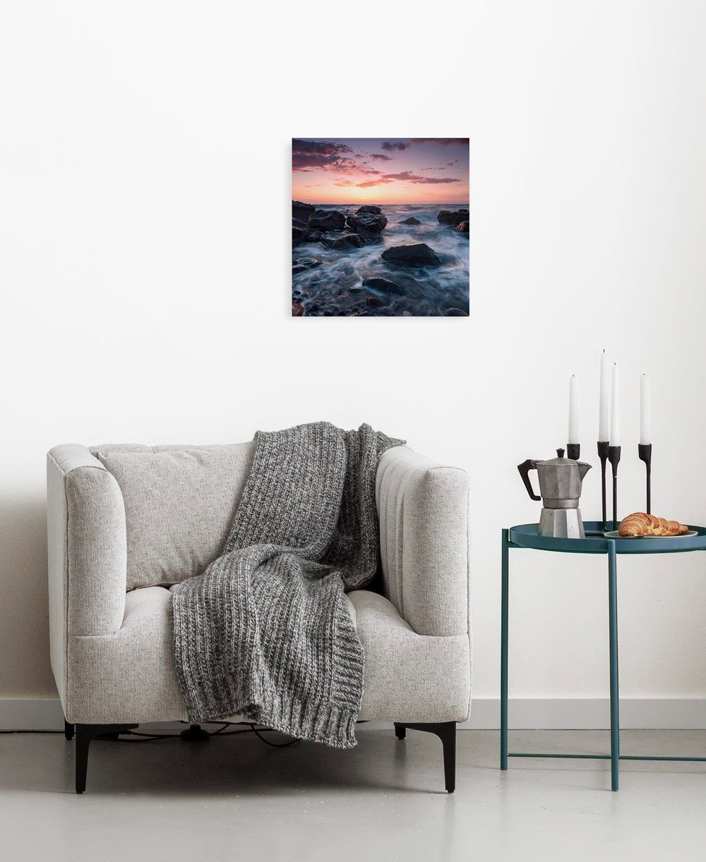 Komar Artprint op linnen Keilrahmenbild Calm Current Größe 30 x 30 cm Duits kwaliteitsvliesmateriaal