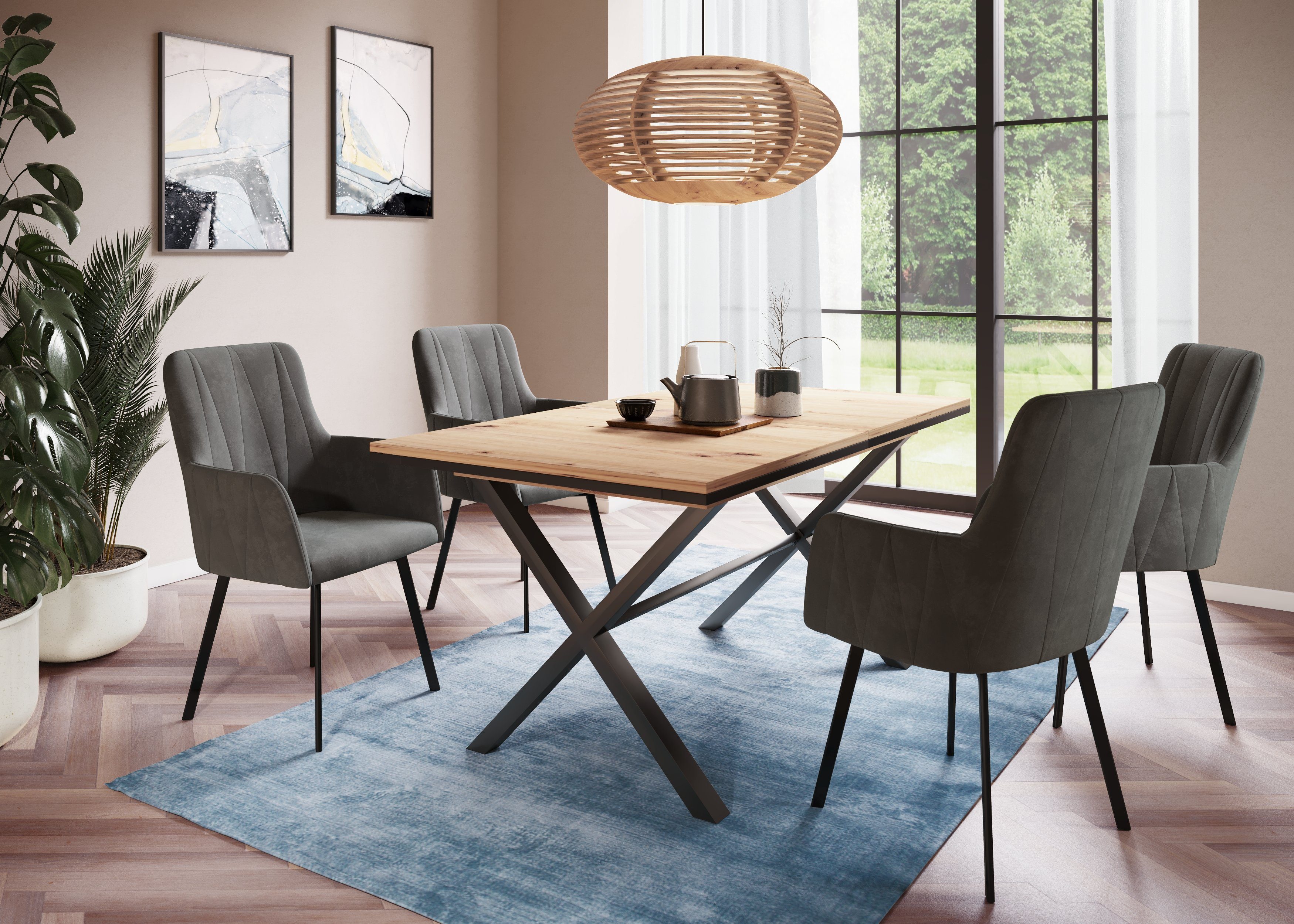 HELA Eettafel uittrekbaar 160-200 cm