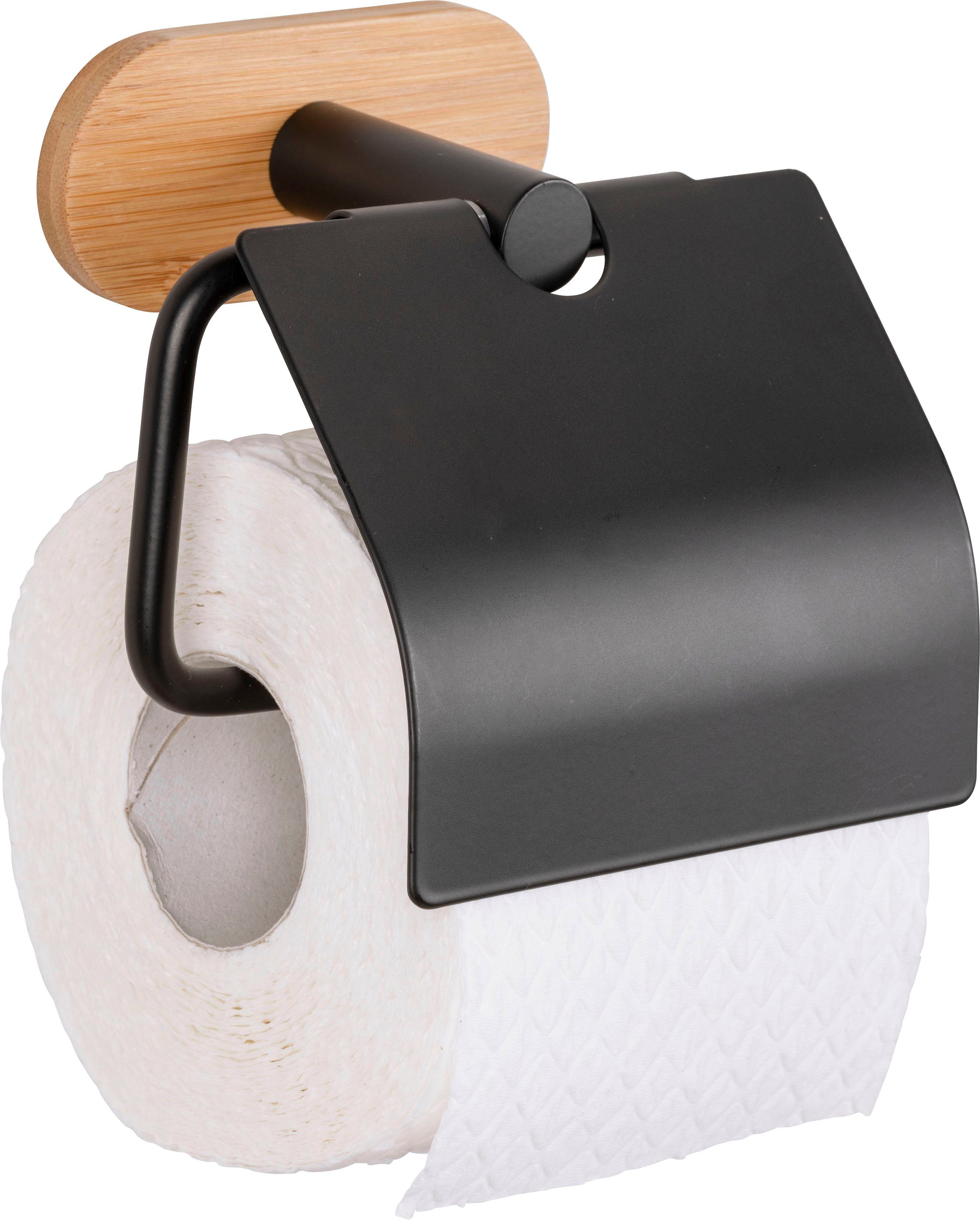WENKO Toiletrolhouder Turbo-Loc® Orea Bamboo Bevestigen zonder boren